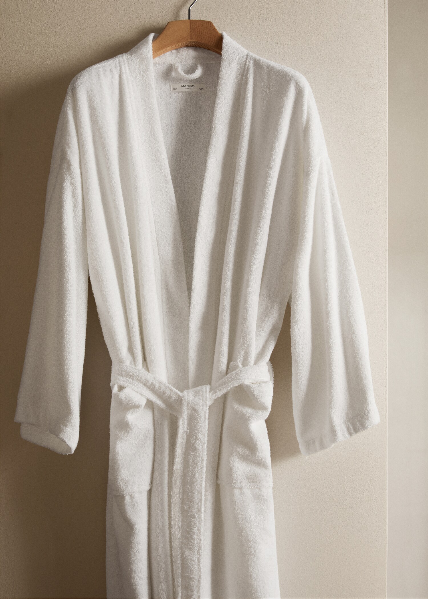 Peignoir en coton bouclette - Plan général