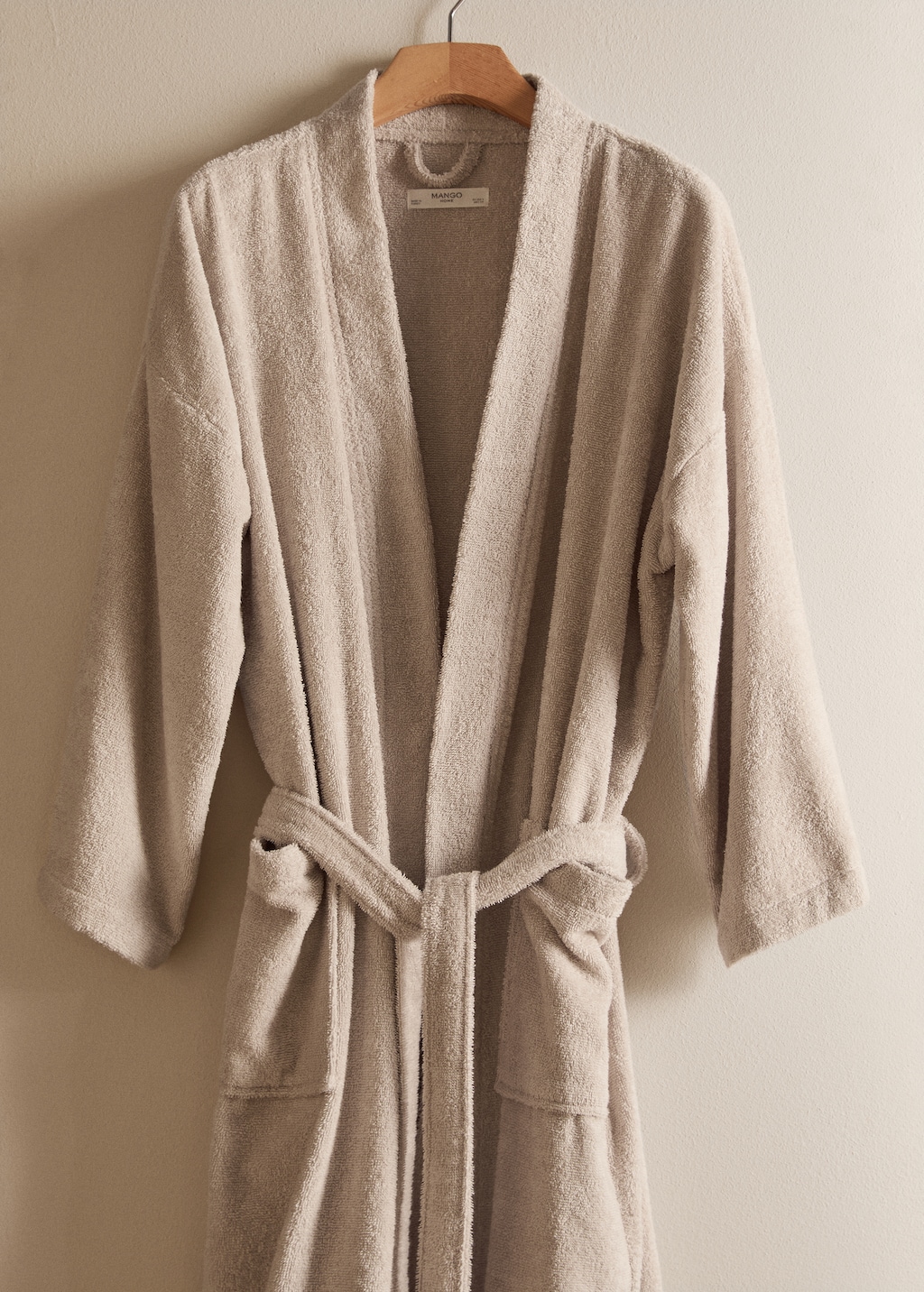 Terry cotton bathrobe