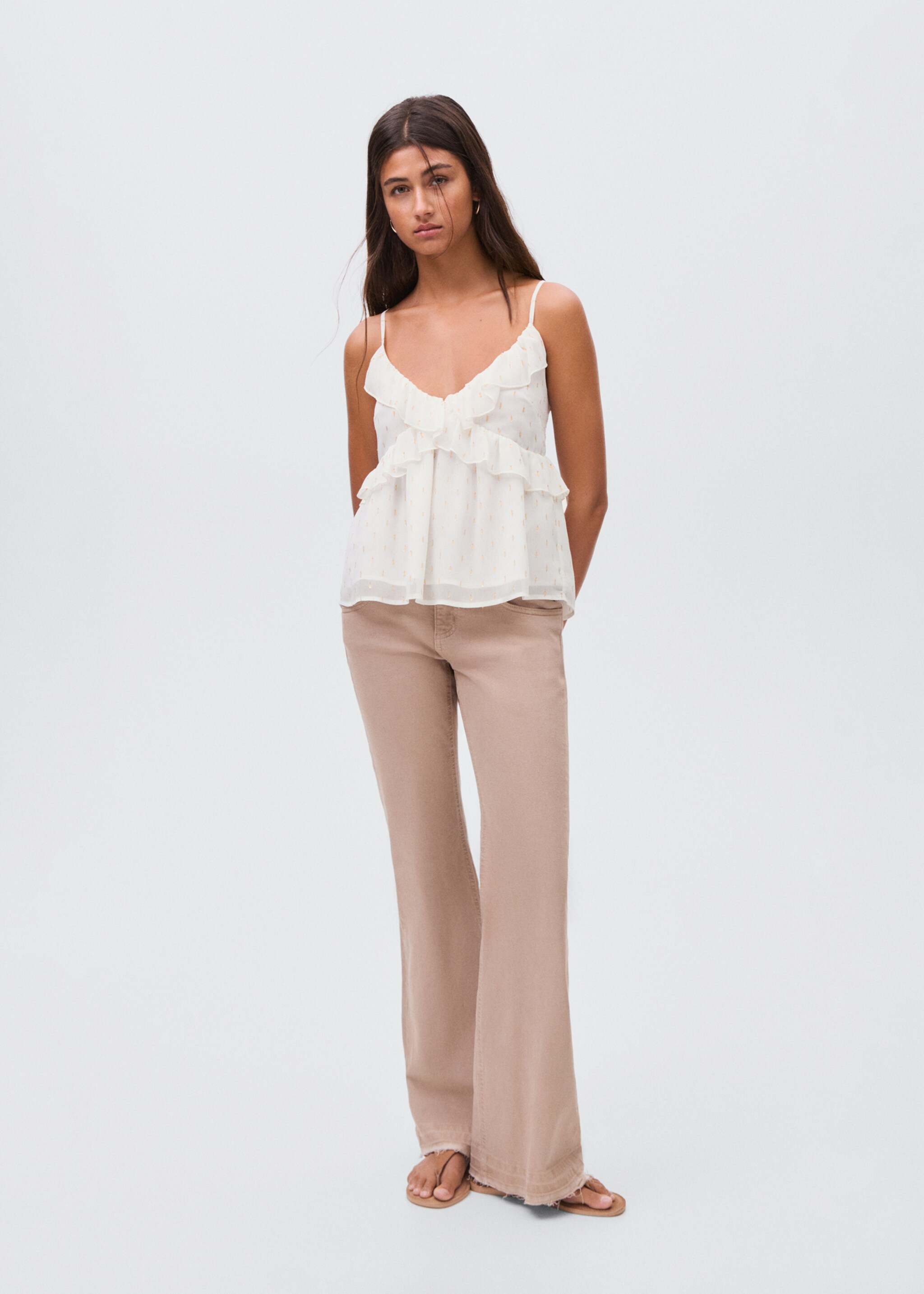 Lurex plumeti top - General plane