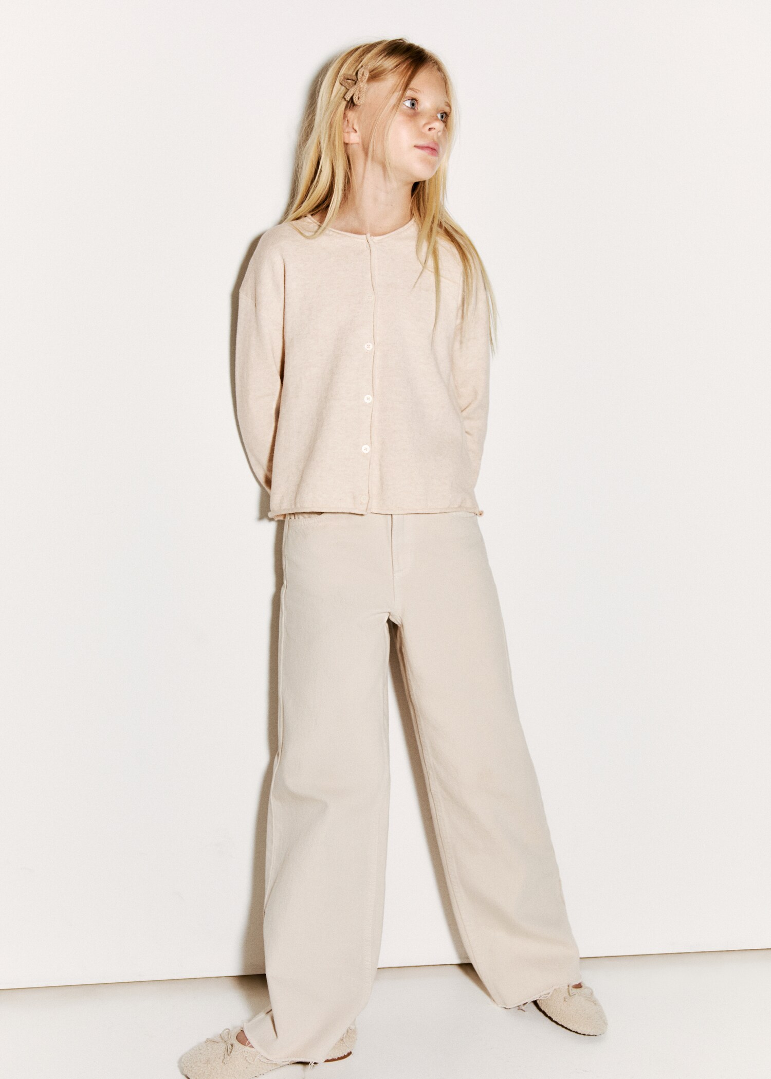 Long sleeves knit cardigan - General plane