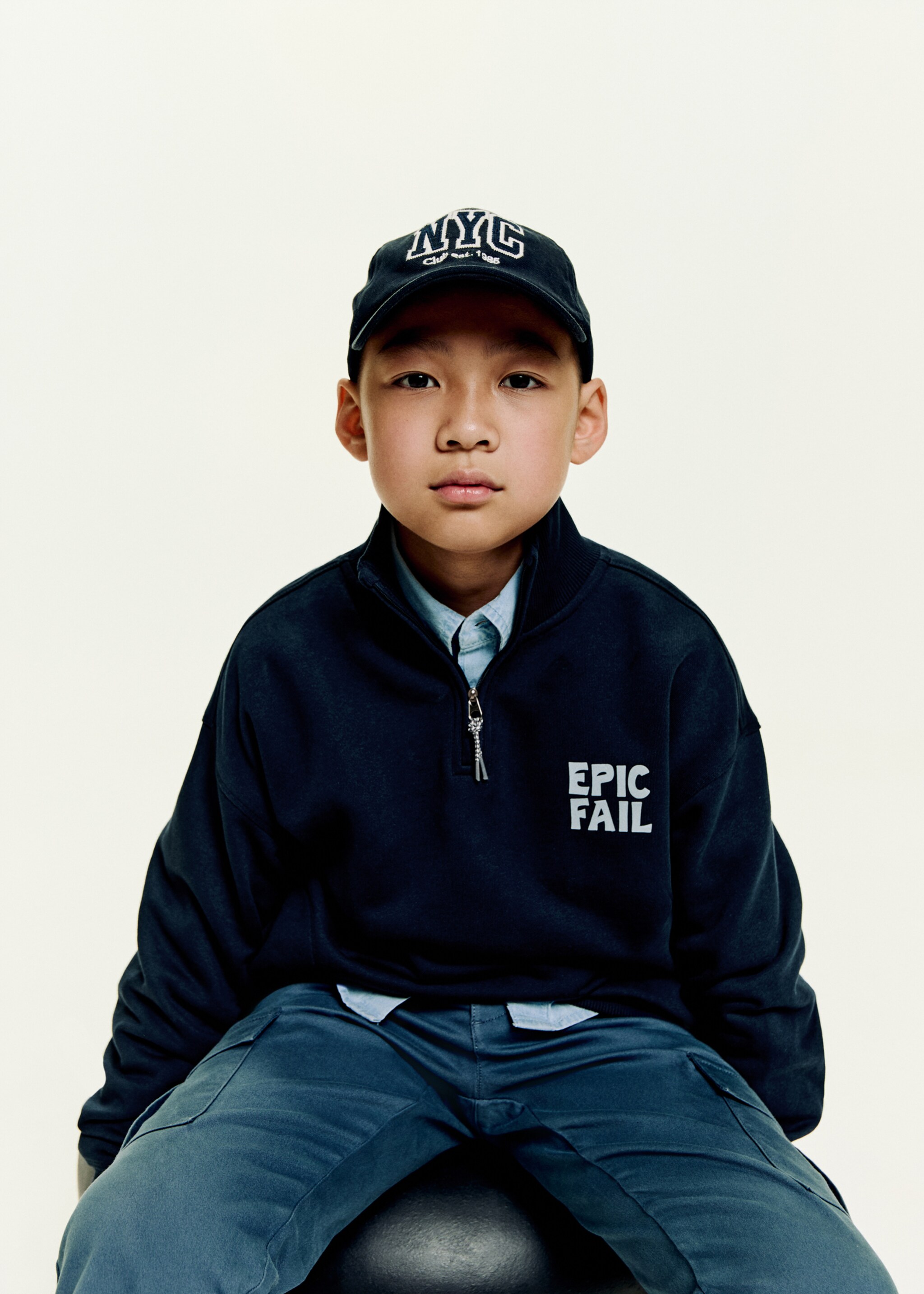 Sweat-shirt coton imprimé - Plan général