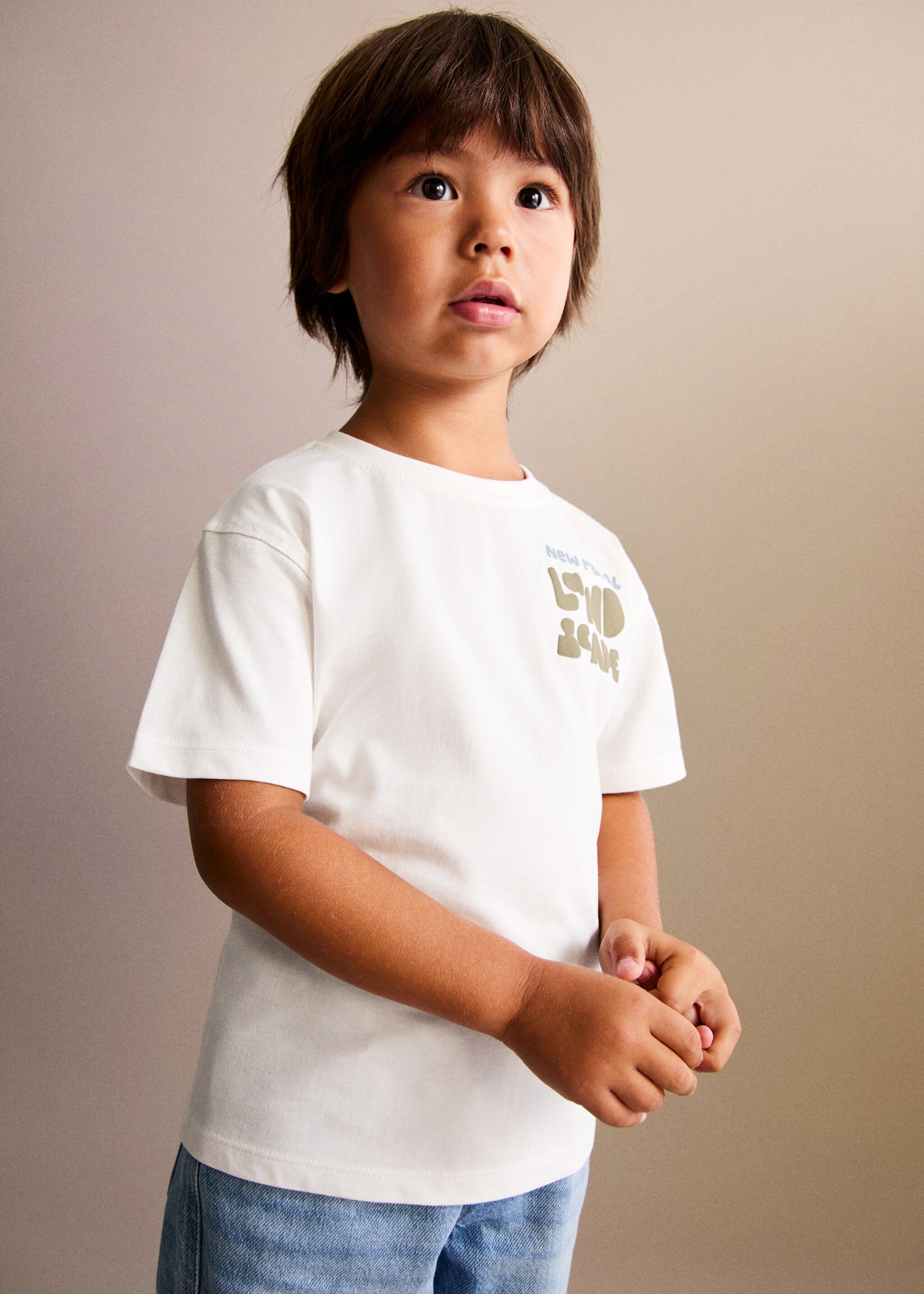 Printed cotton-blend t-shirt - General plane, Off White. Ref: 17063291-00.