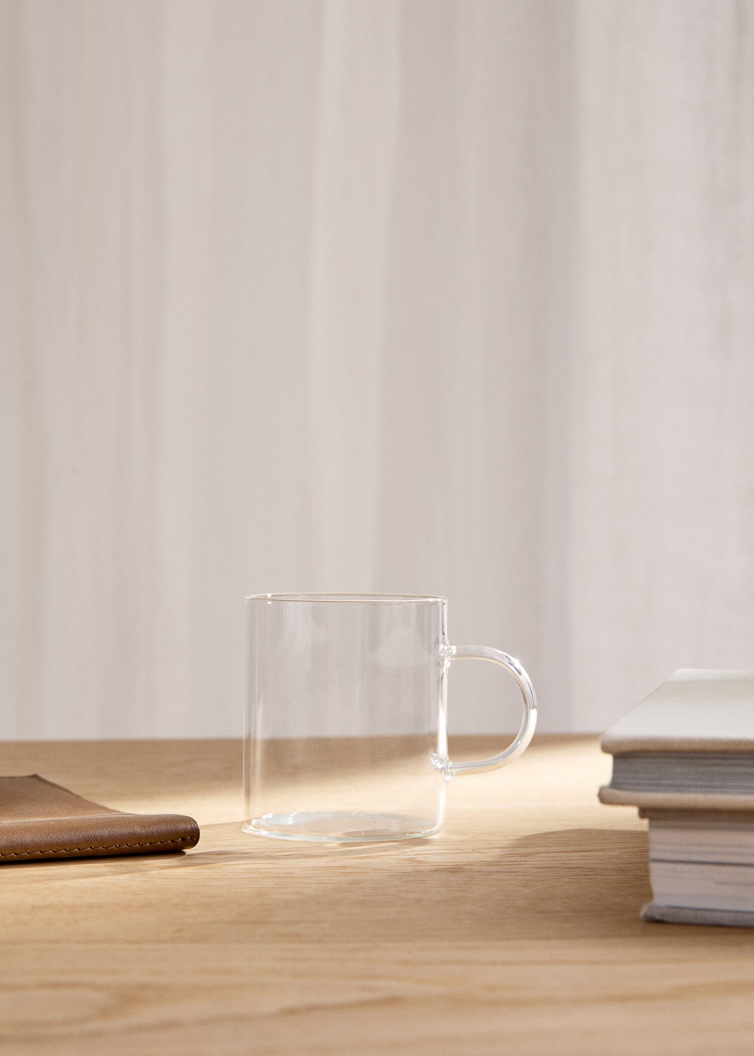 Borosilicate cappuccino mug with handle - General plane