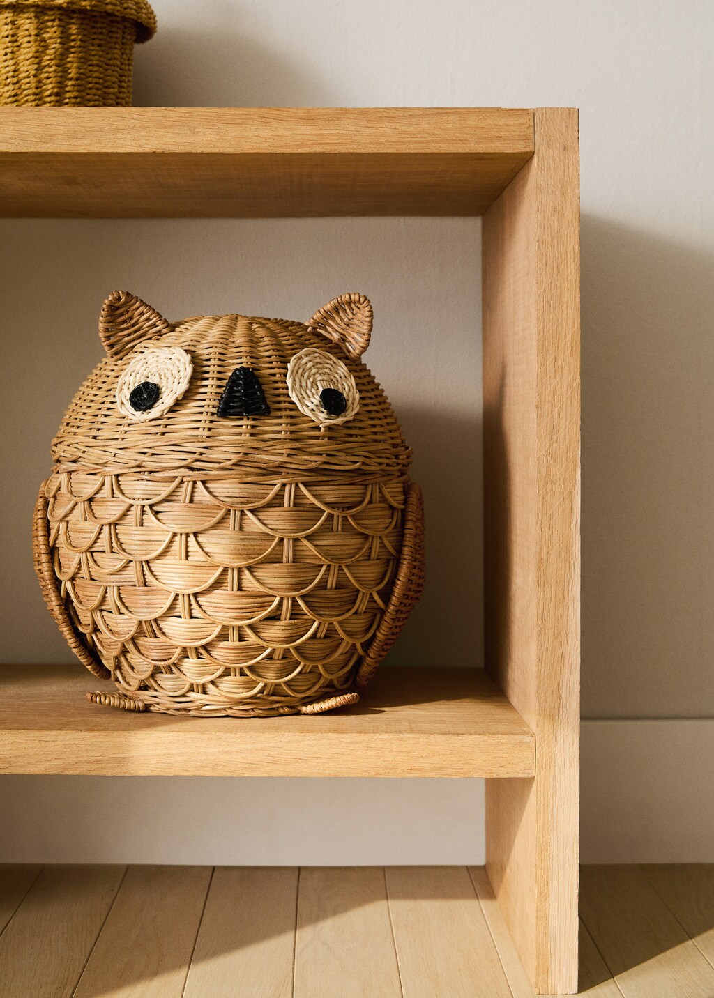 Rattan owl children’s basket