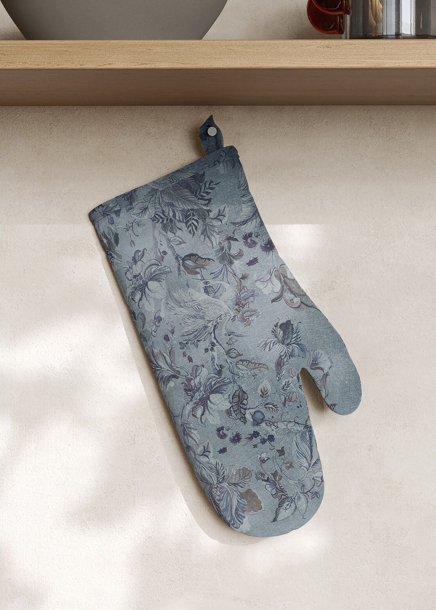 Printed cotton linen mittens - General plane