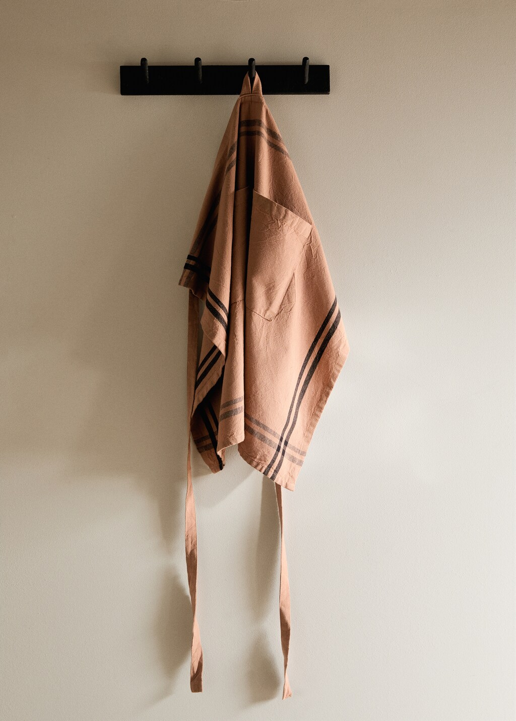 Overdyed striped apron