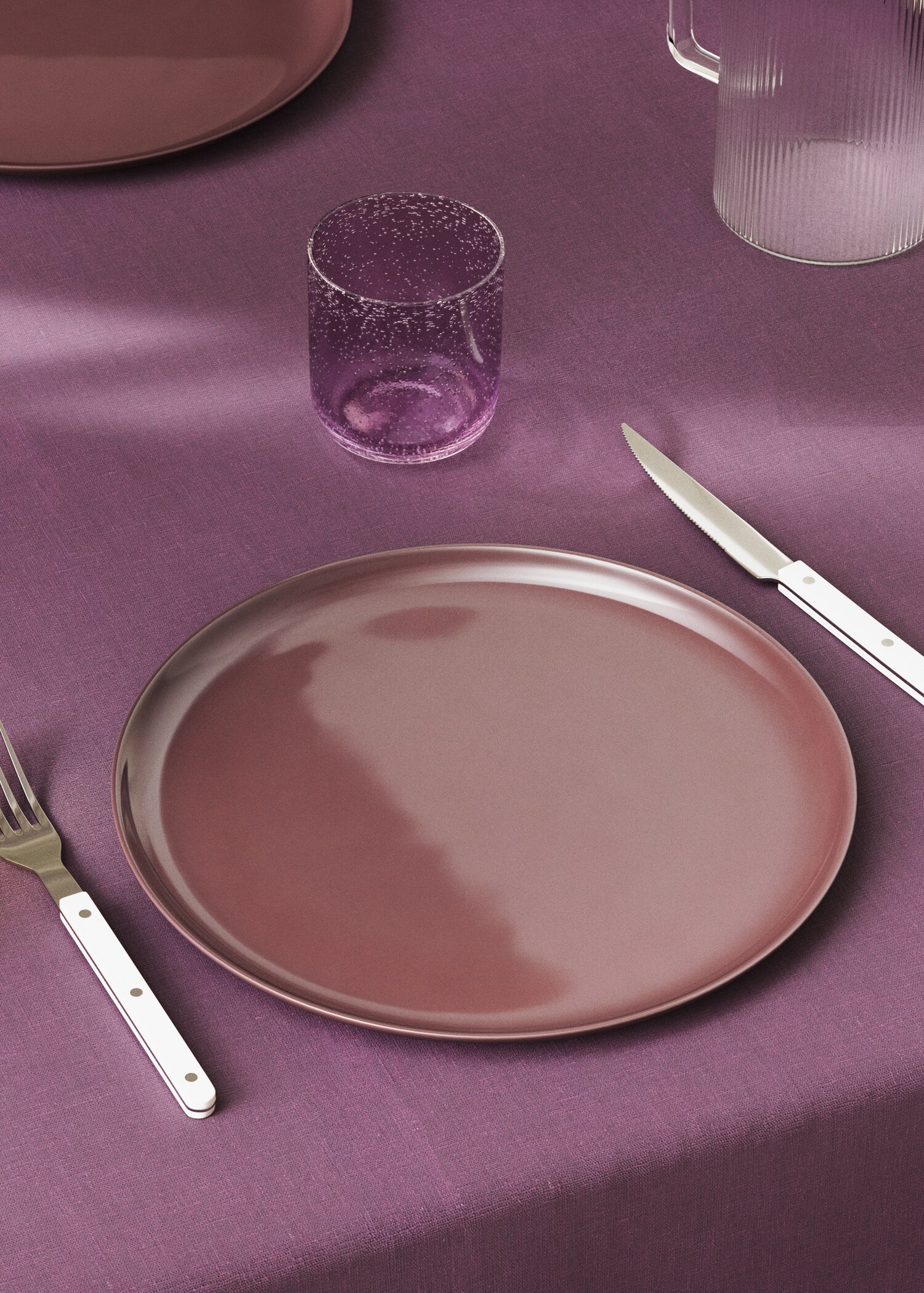 Stoneware dinner plate - General plane