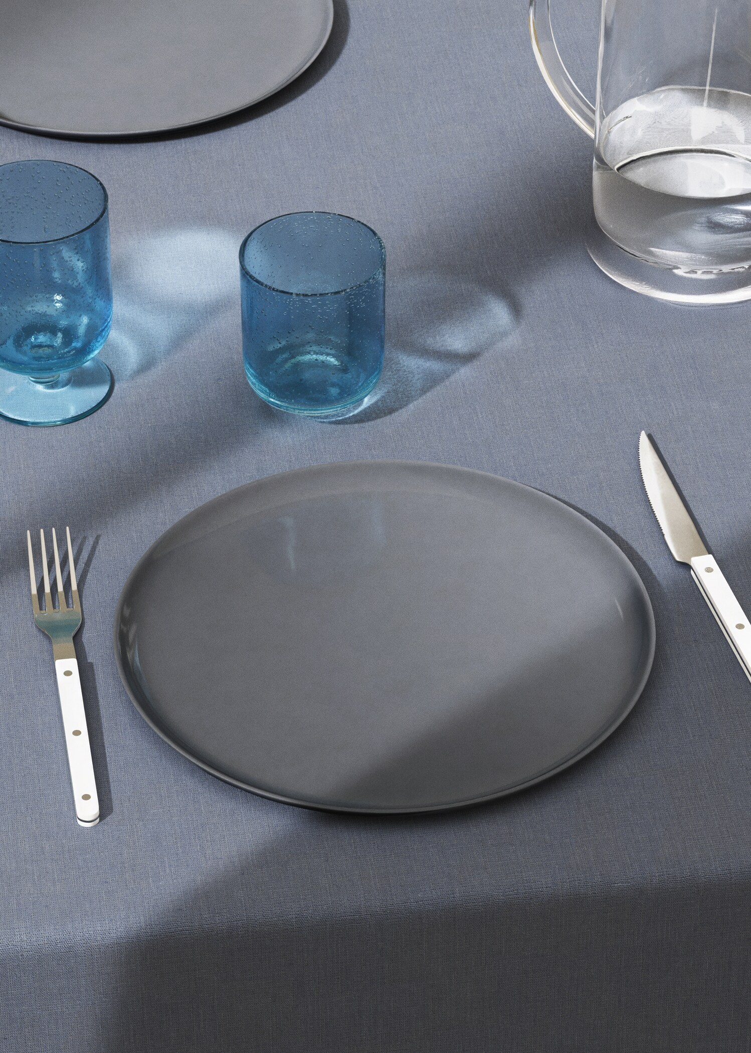 Stoneware dinner plate - General plane
