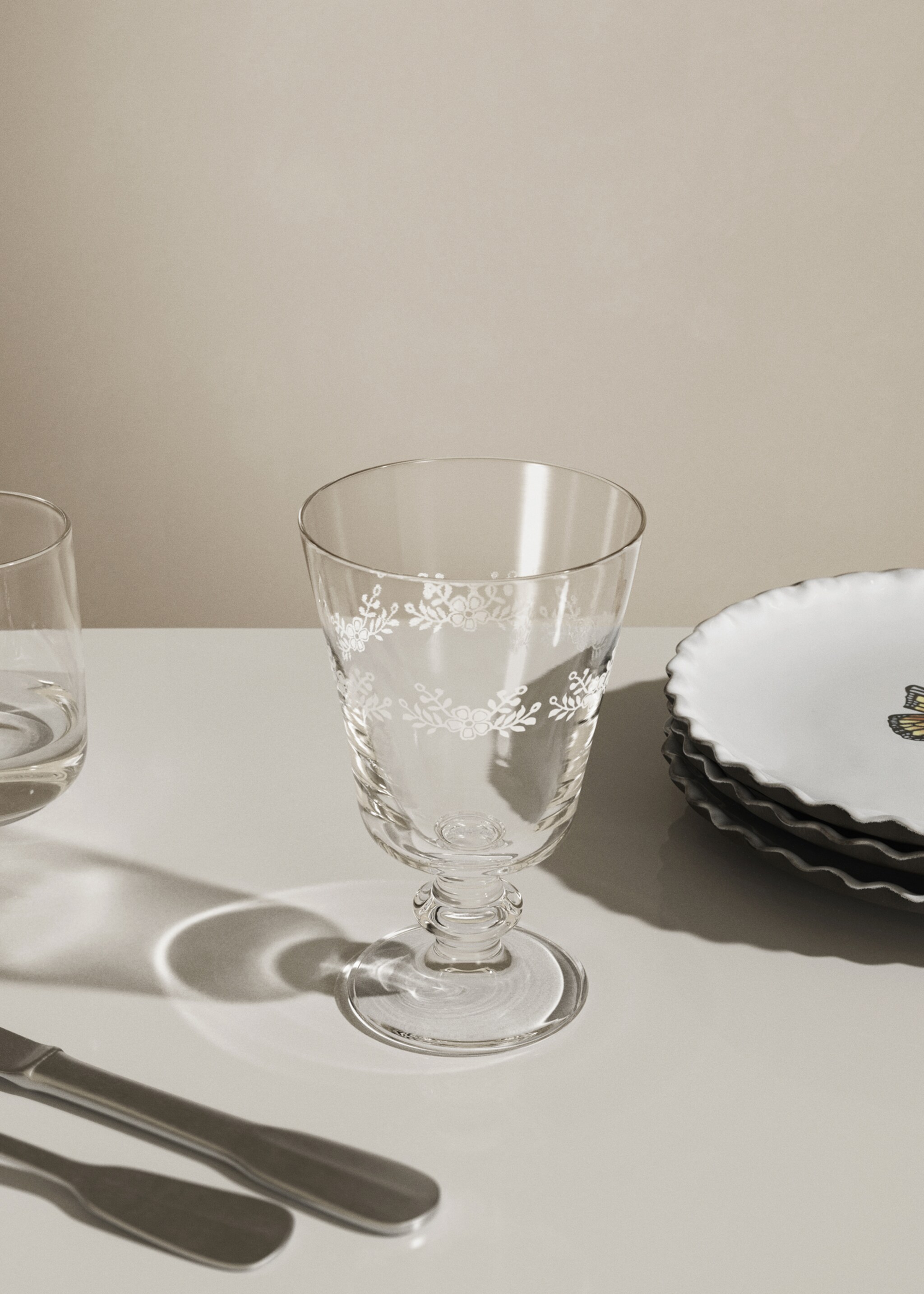 Stem glass rami - General plane, Off White. Ref: 17063827-00.