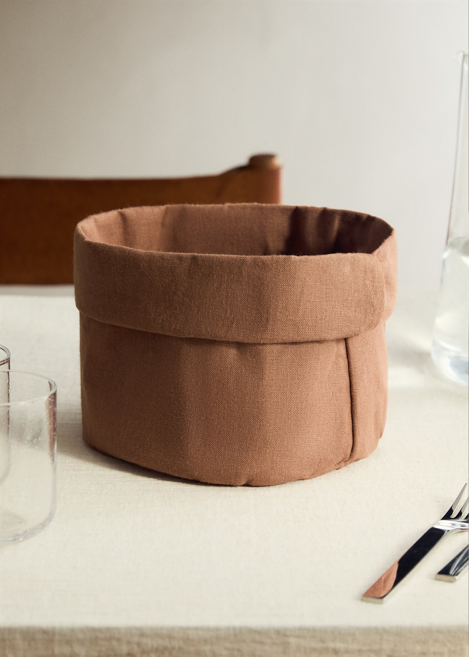 Bread basket 100% linen - General plane