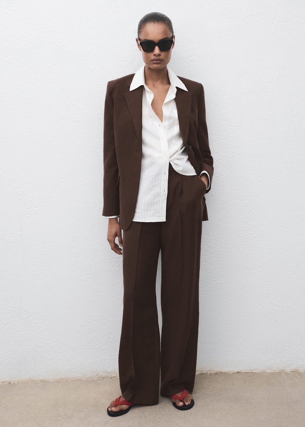 Straight pants suit lyocell - image 2