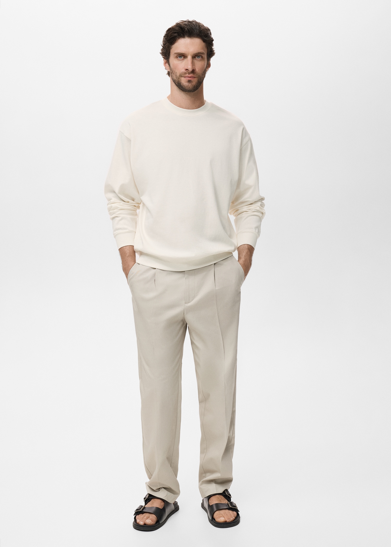 Sudadera 100% algodón relaxed fit Hombre MANGO República