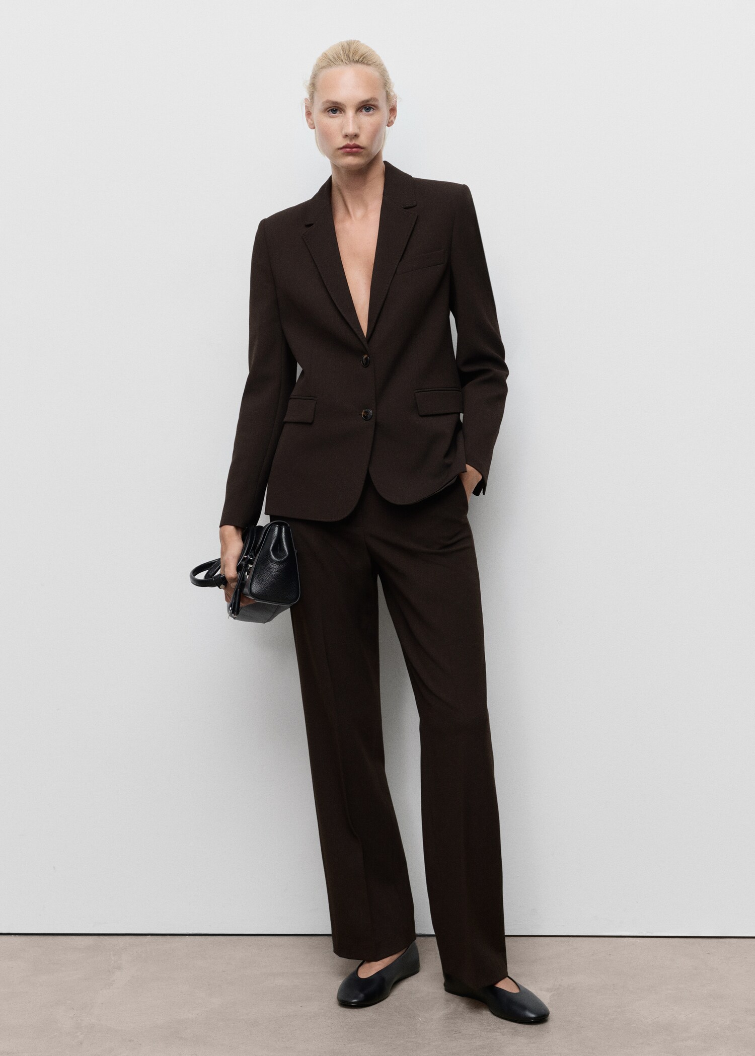 Straight-fit suit jacket - General plane