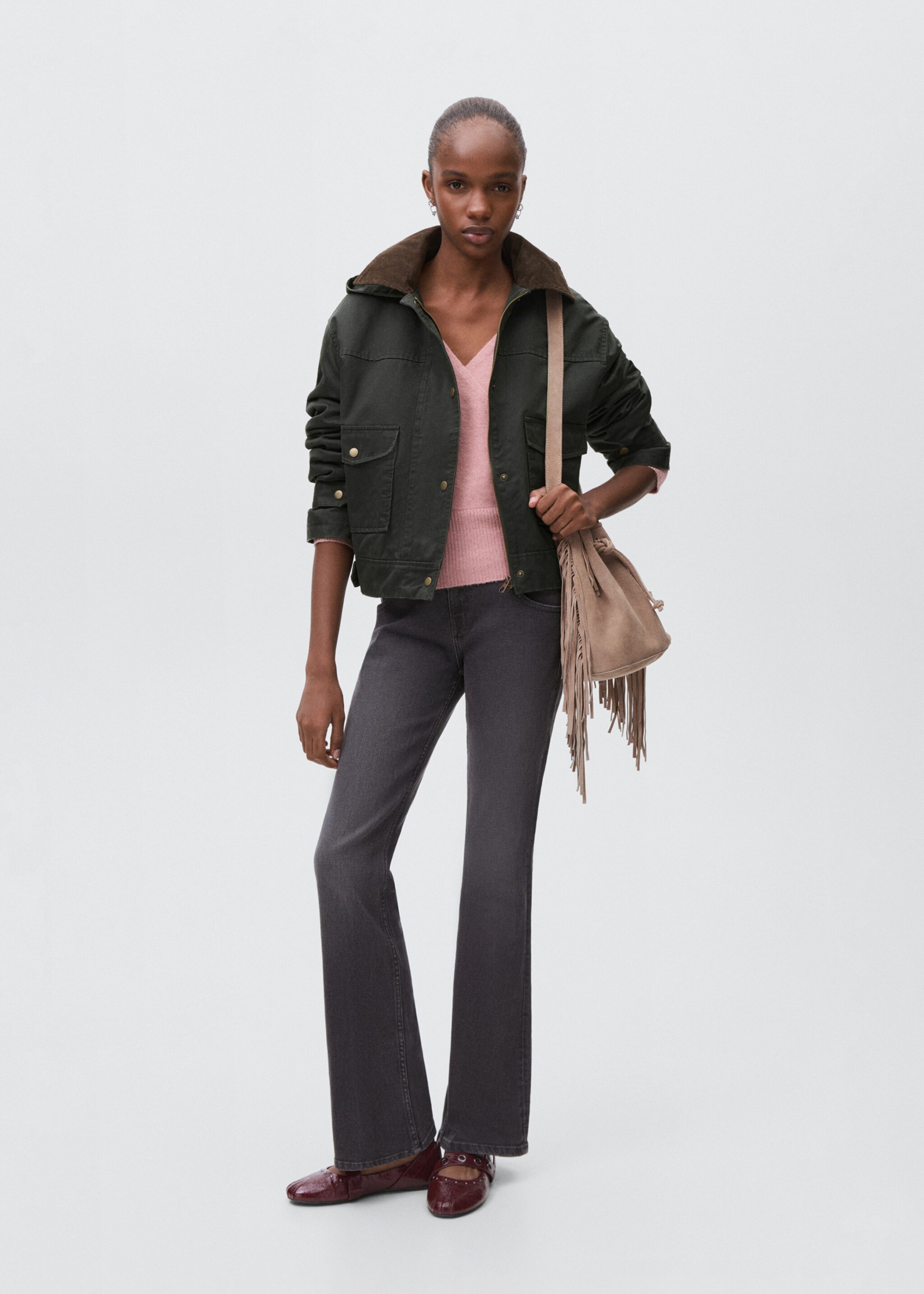Waxed-effect parka - General plane, Green. Ref: 17065140-00.
