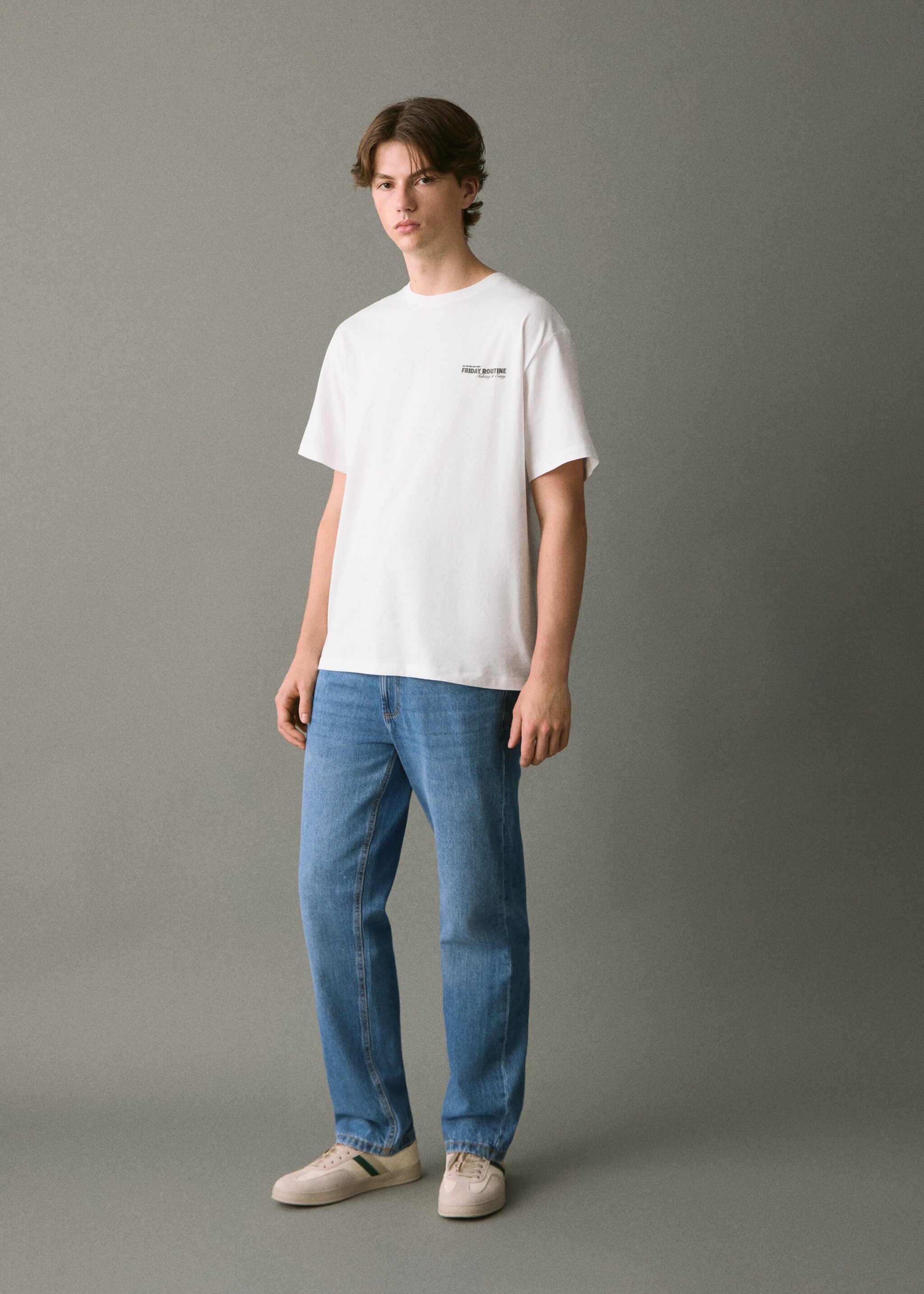 Printed cotton-blend t-shirt - General plane, Off White. Ref: 17065809-00.