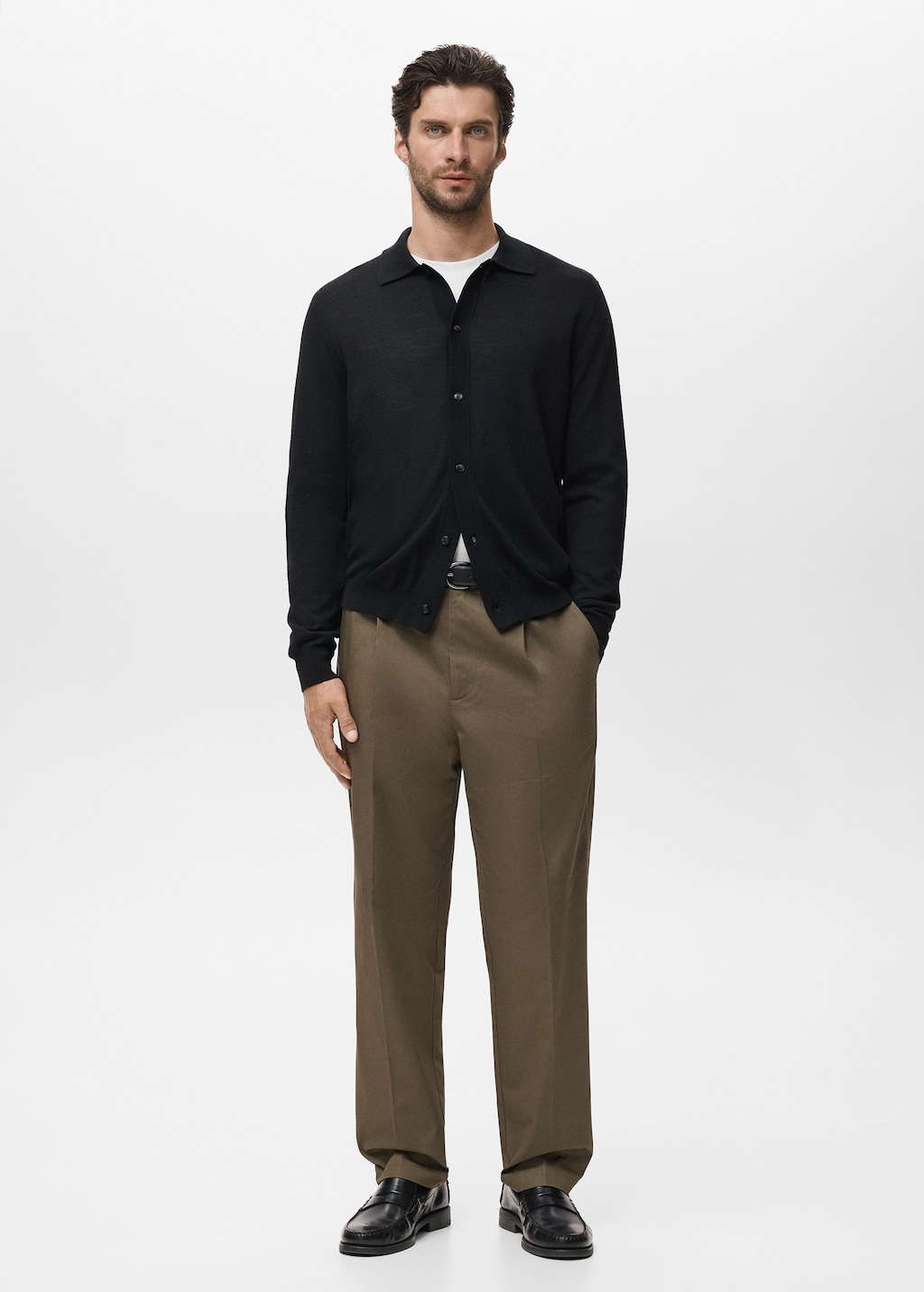 100% merino wool cardigan