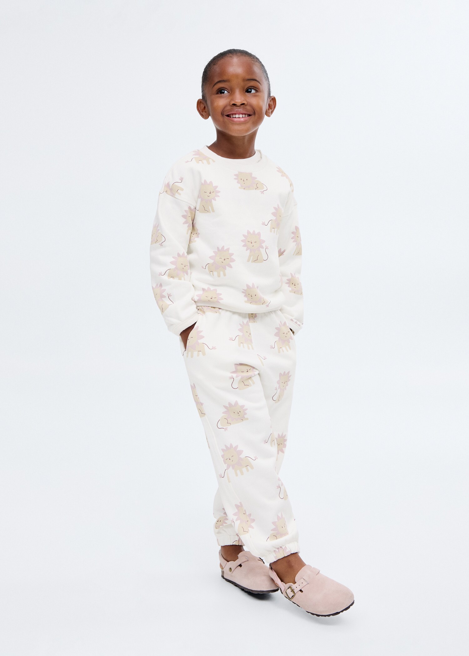 Printed cotton joggers - General plane
