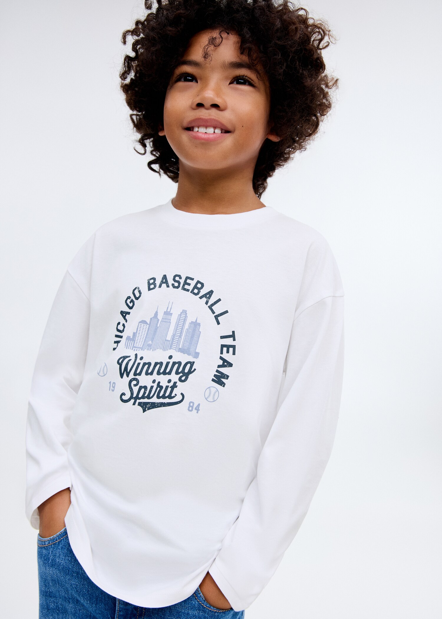 Printed long sleeve t-shirt - General plane