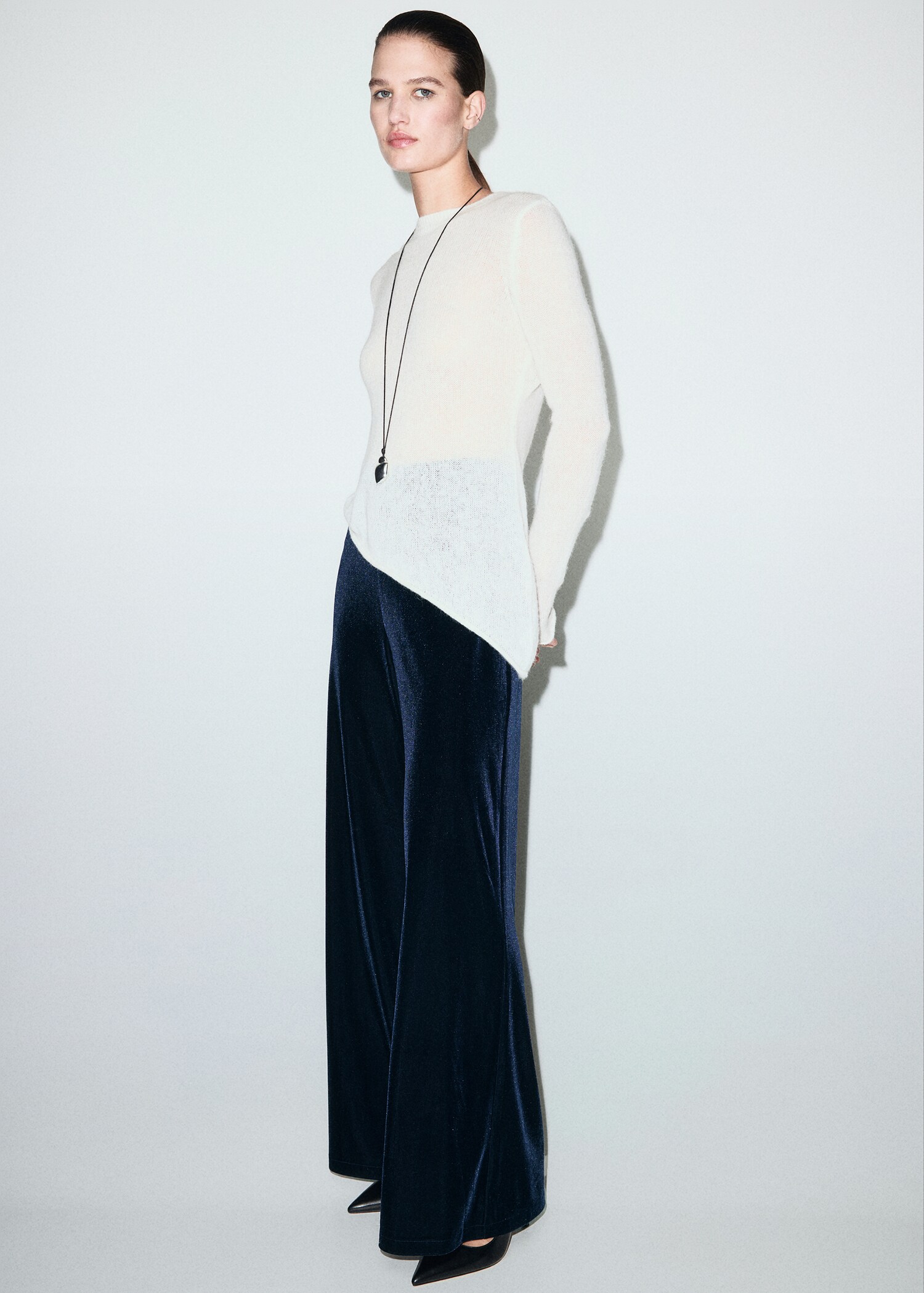 Pantalon large en velours - Plan général