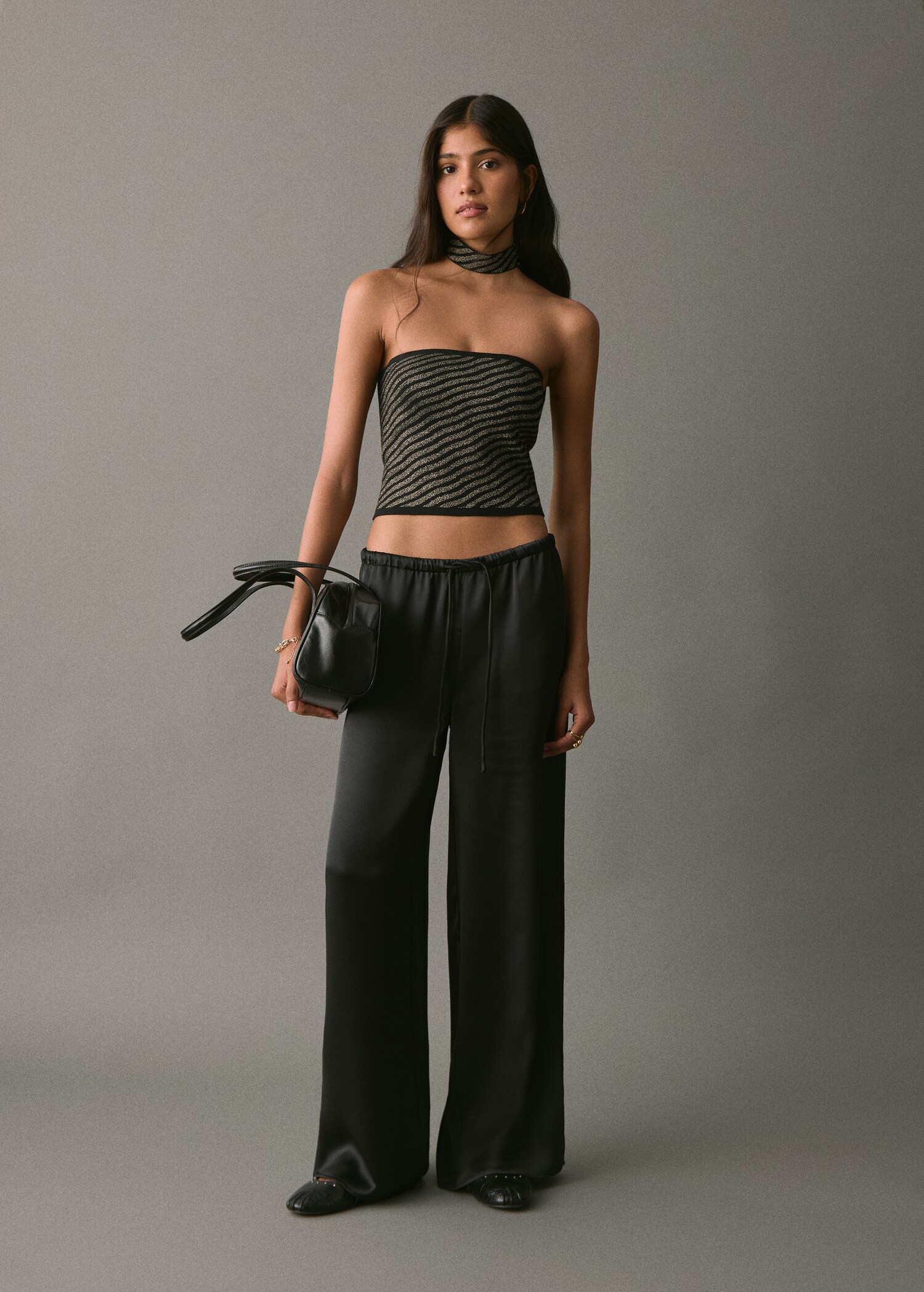 Haut bustier à rayures - Plan général