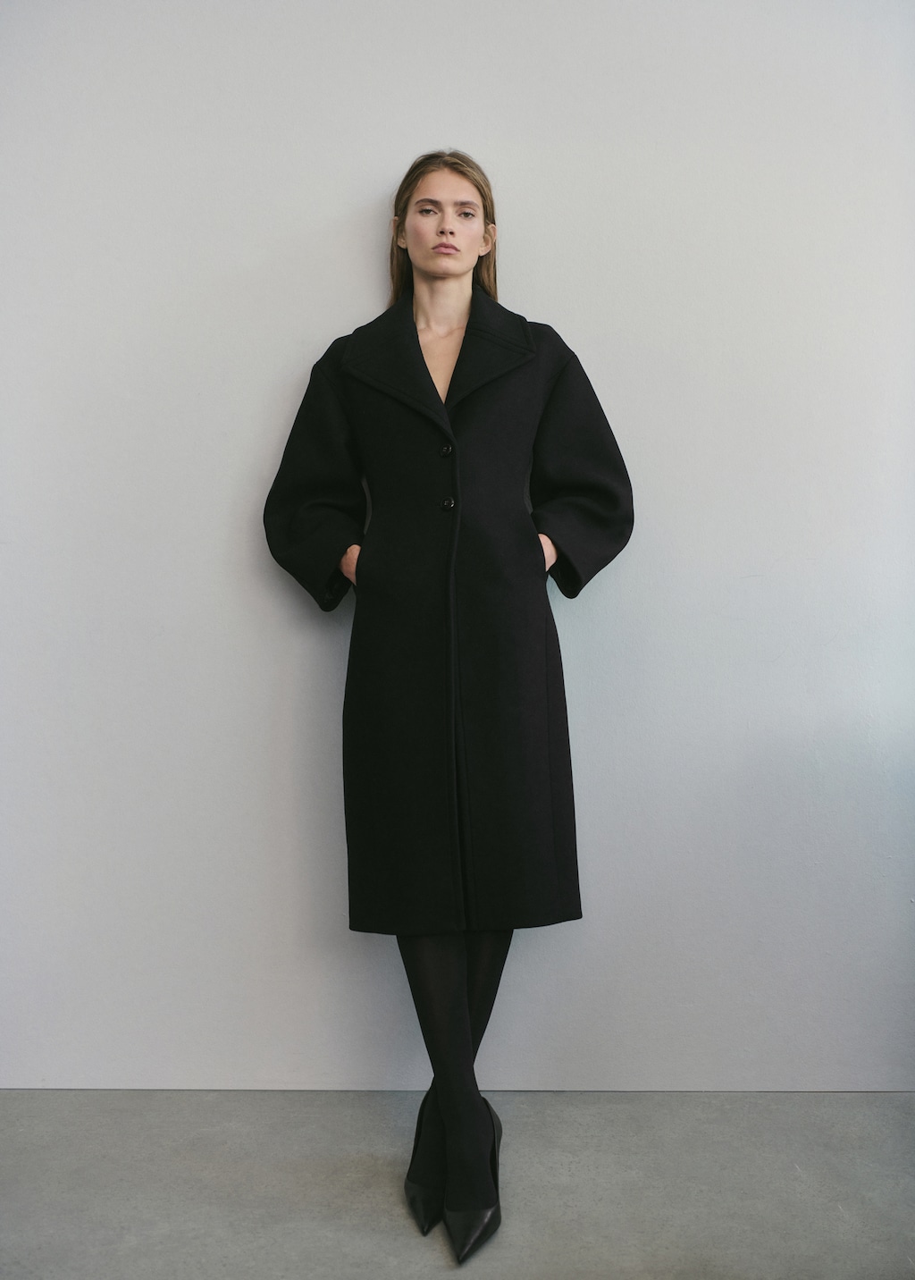 Mango Structured wool coat