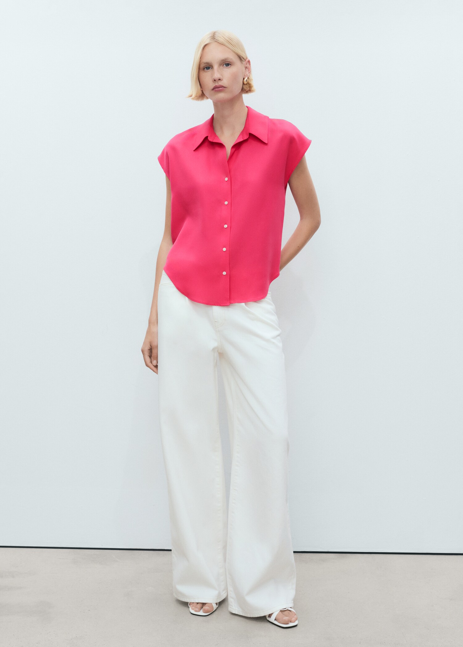 Lyocell sleeveless shirt - General plane