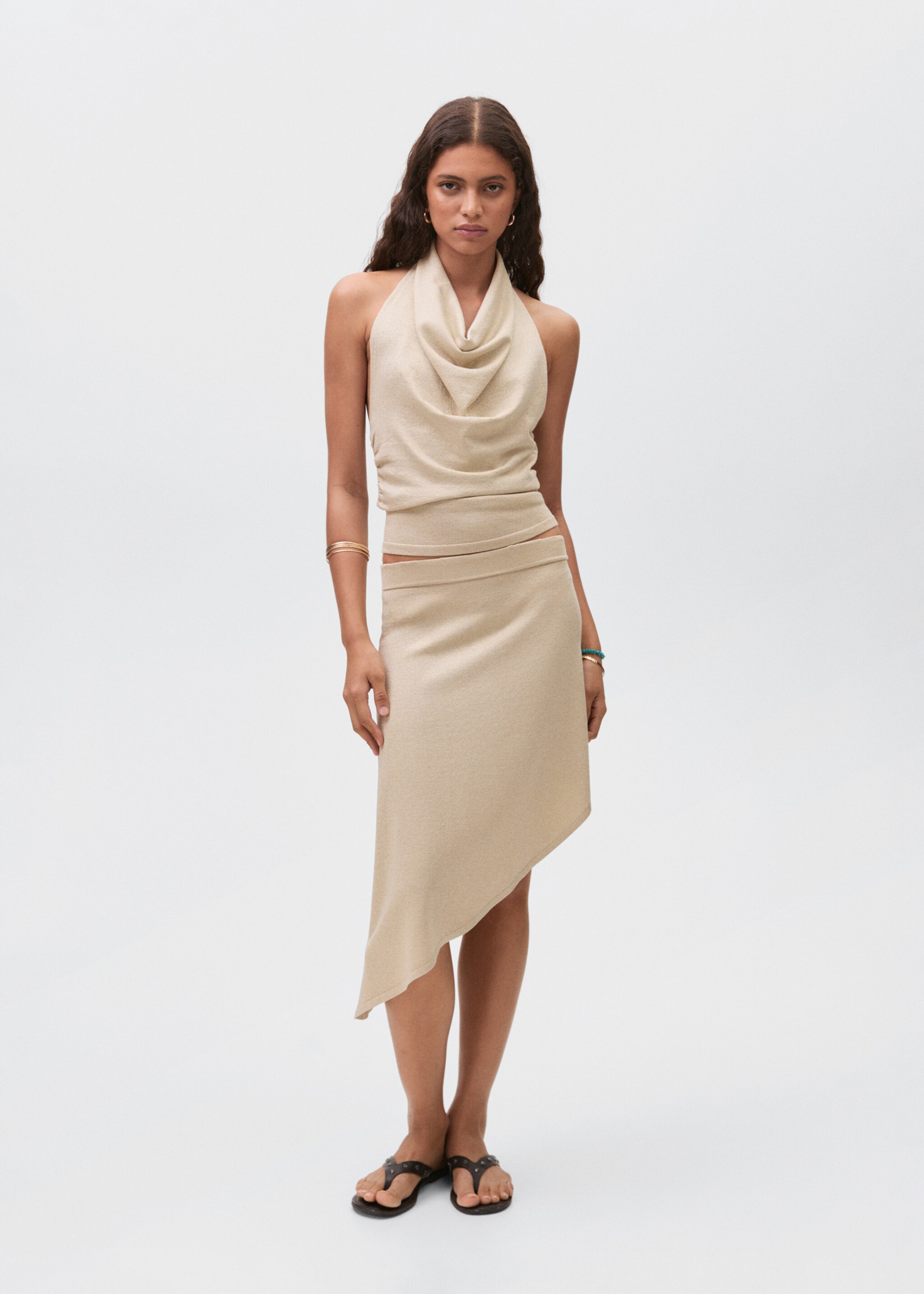 Neckholder-Top aus Lurex - Allgemeine Ansicht