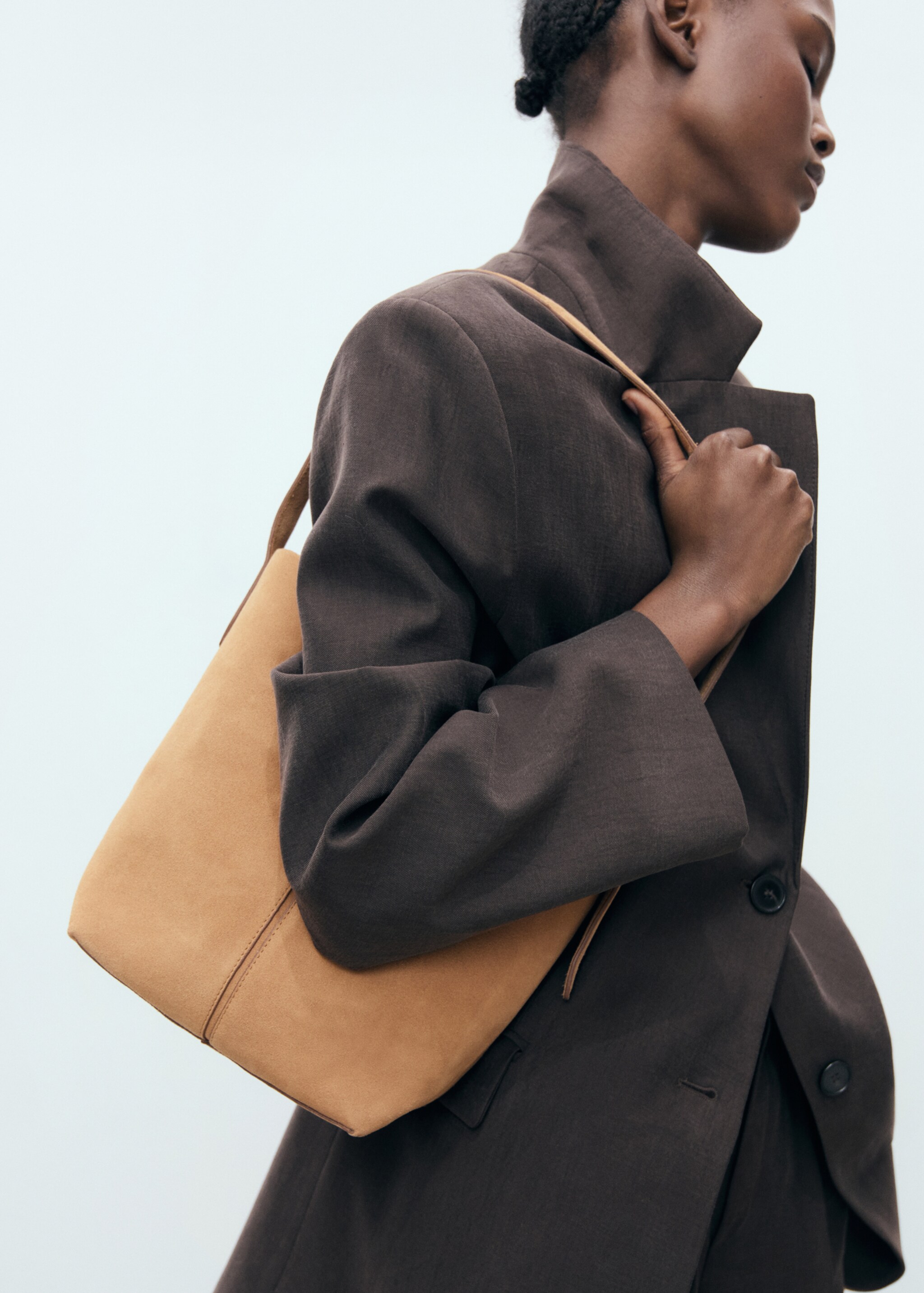 Leather bucket bag - General plane