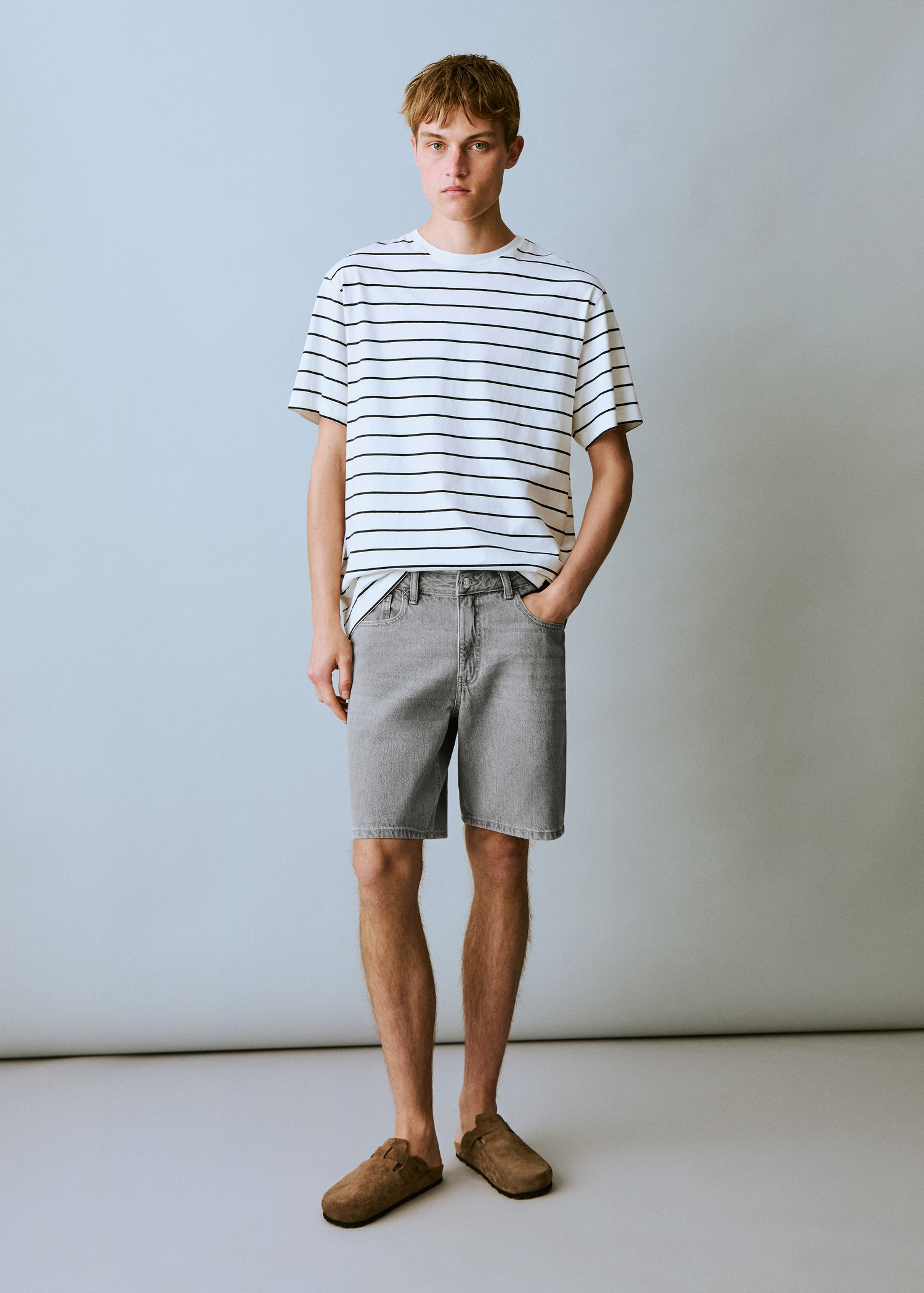 Jeans-Bermudashorts aus Baumwolle - Allgemeine Ansicht