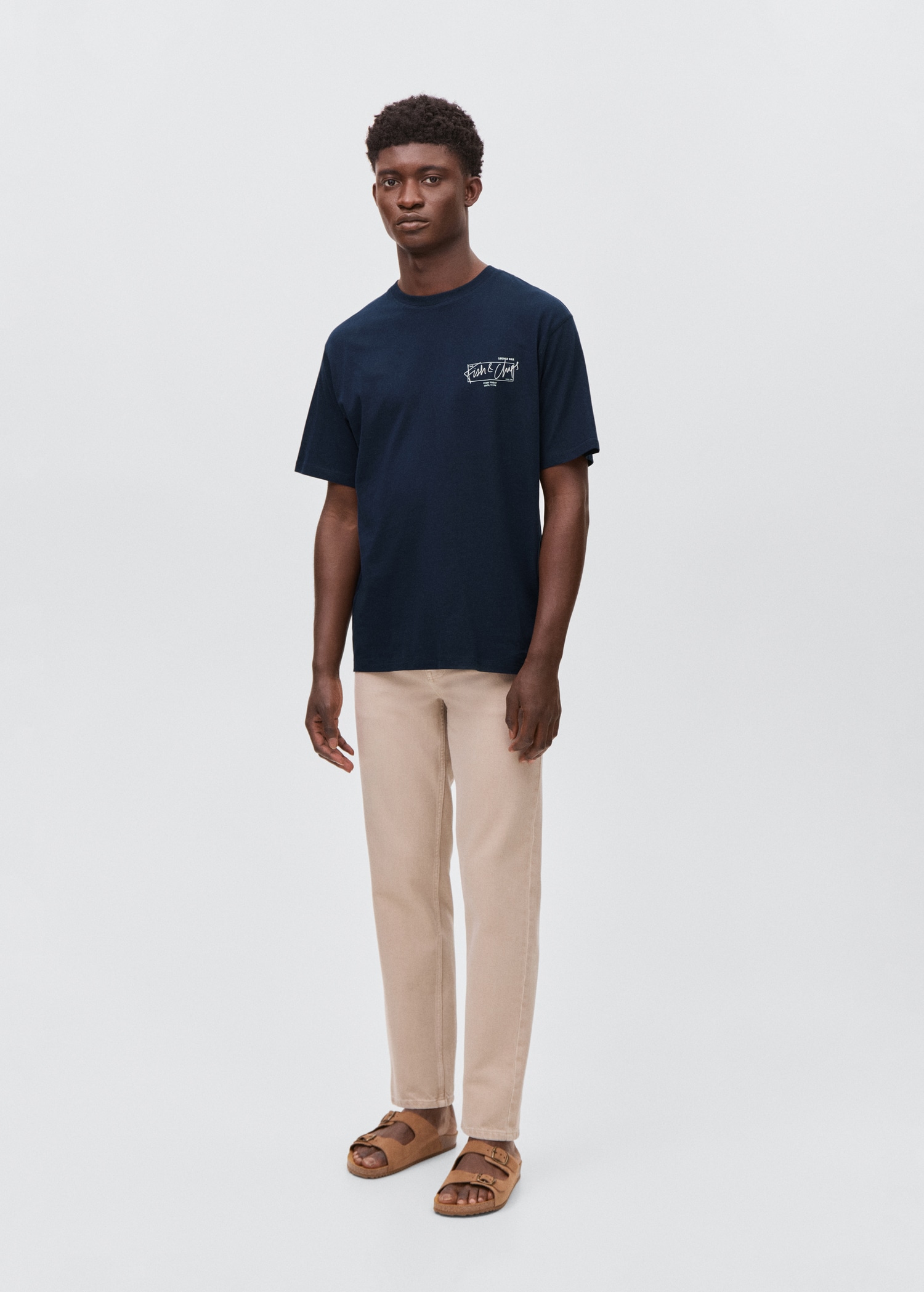 Short-sleeved printed t-shirt - General plane