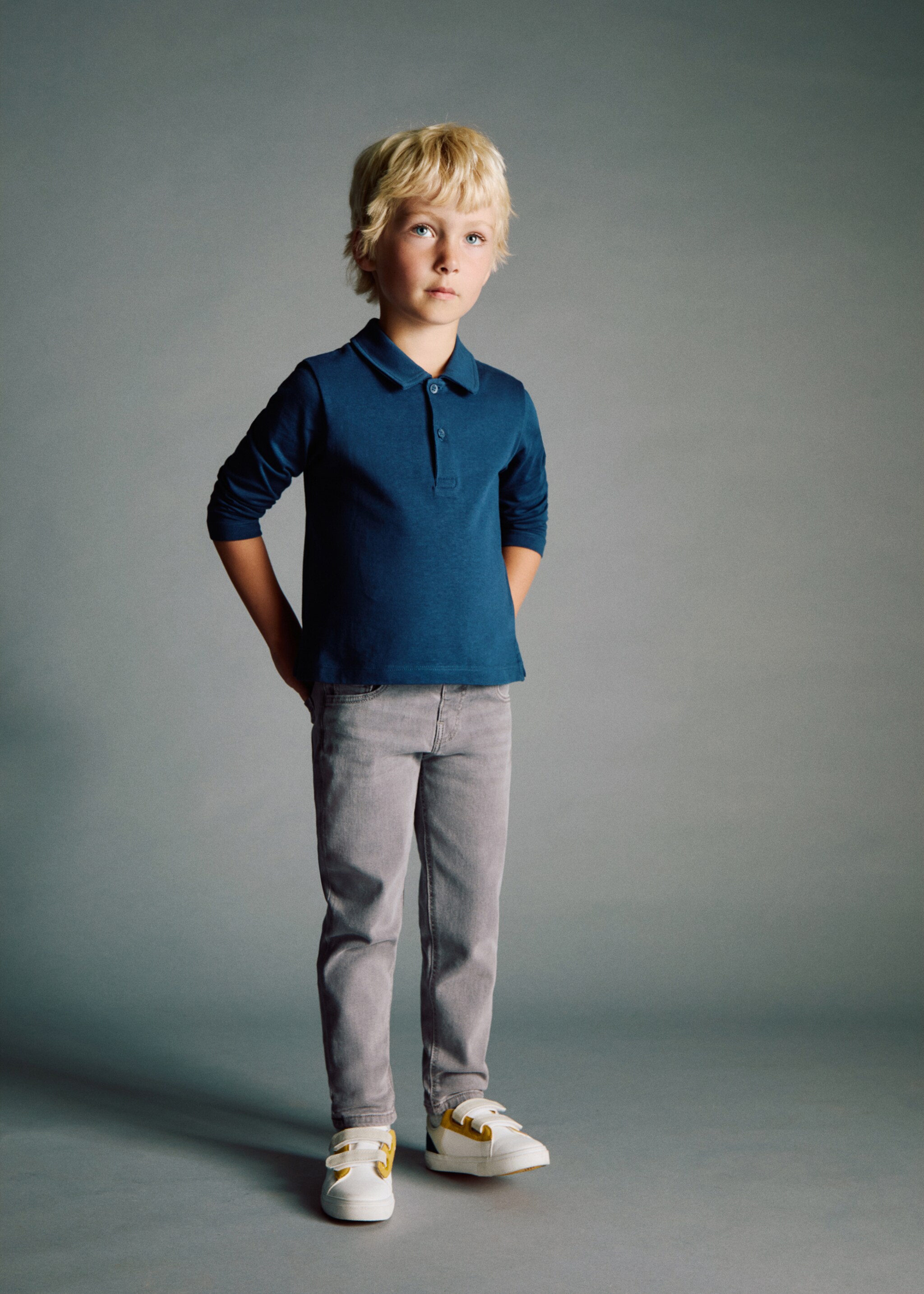 Jean slim-fit - Plan général, Gris denim. Ref: 17071238-00.