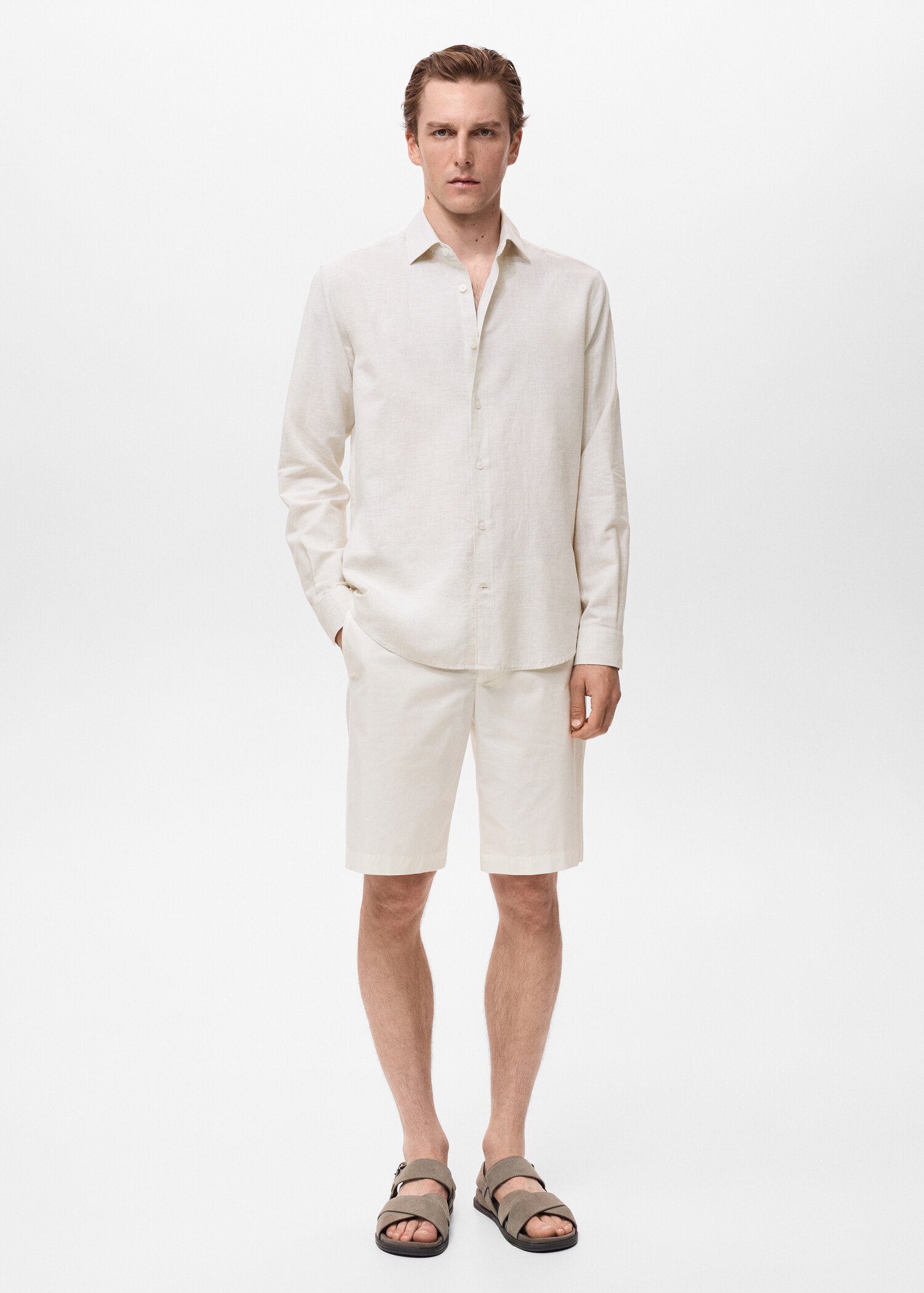Chemise coton et lin - Plan général