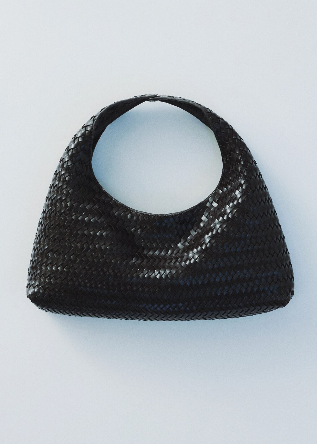 Mini sac à main cuir tressé