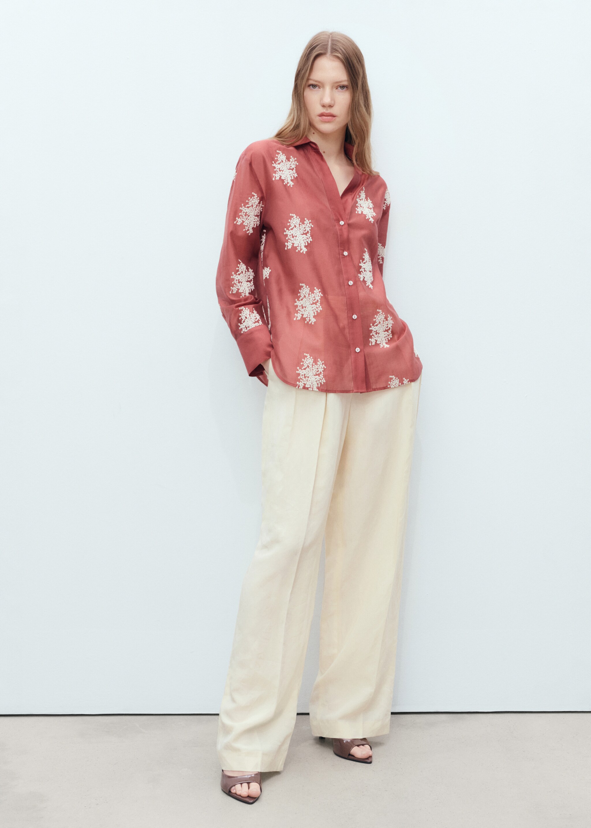 Chemise Lyocell brodée - Plan général