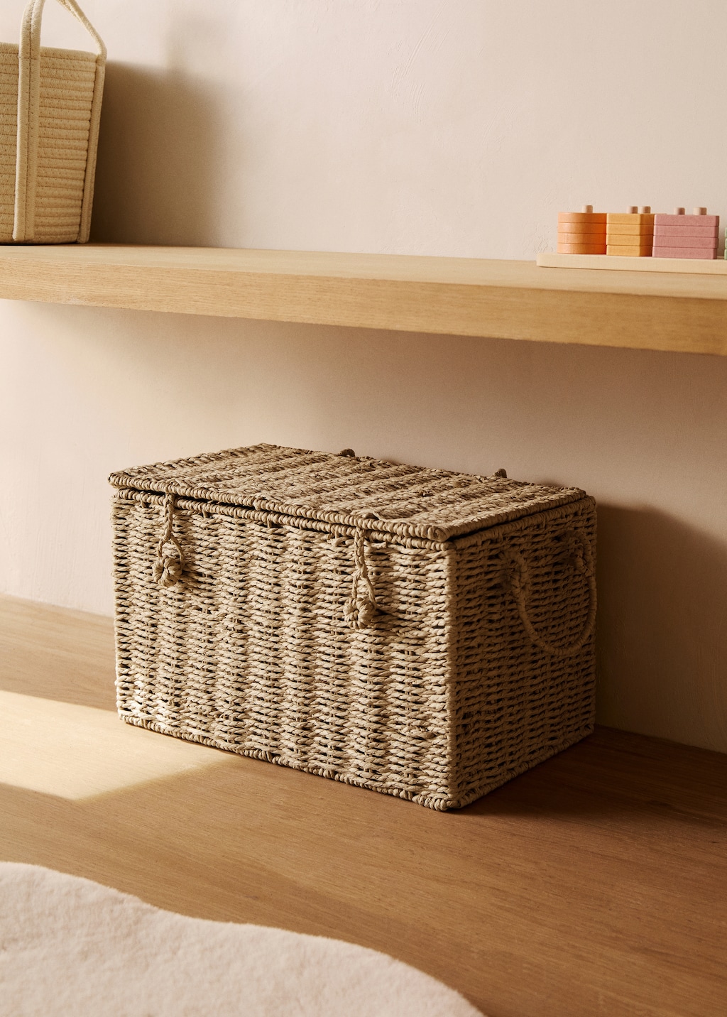 Children's paper trunk basket