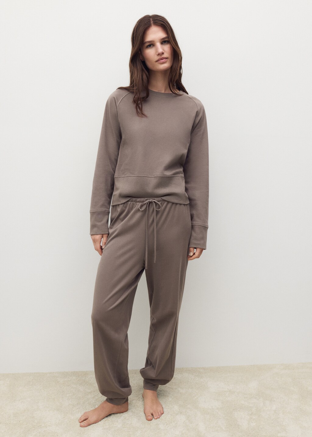 Fluid cotton sweatshirt - image 2