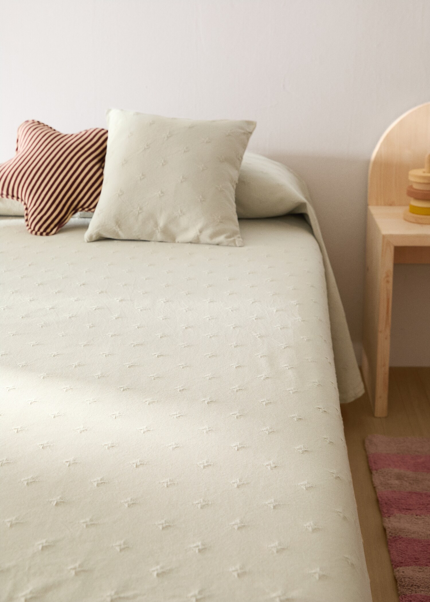 Colcha infantil algodón jacquard cama 90/105 cm - Plano general