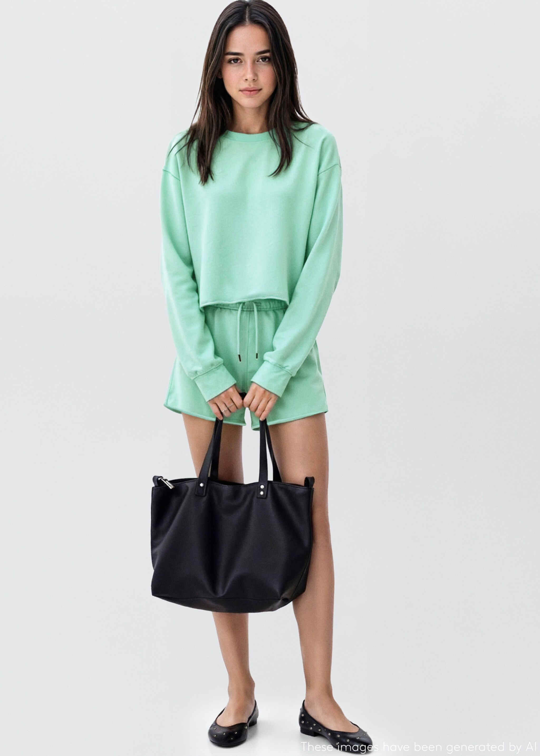 Sweatshirt with seamless finish - General plane