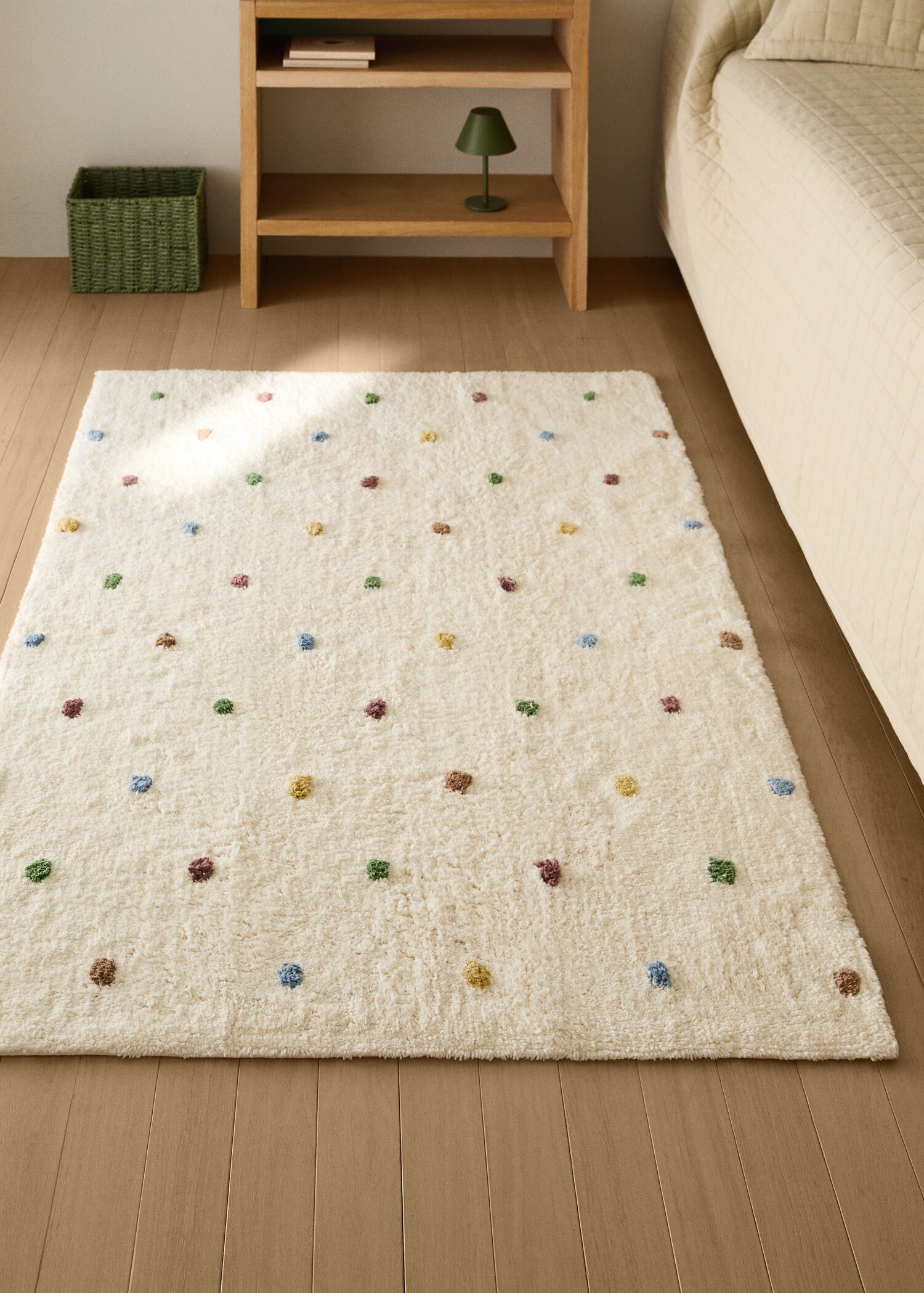 100% cotton polka dot rug - General plane