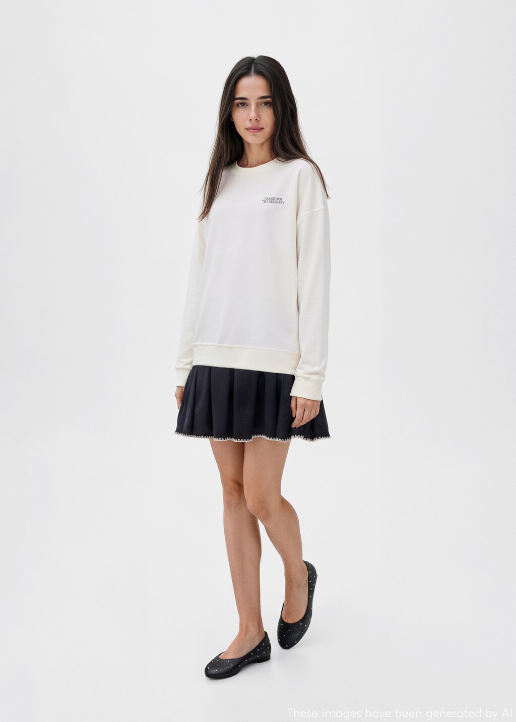 Butterfly-print sweatshirt