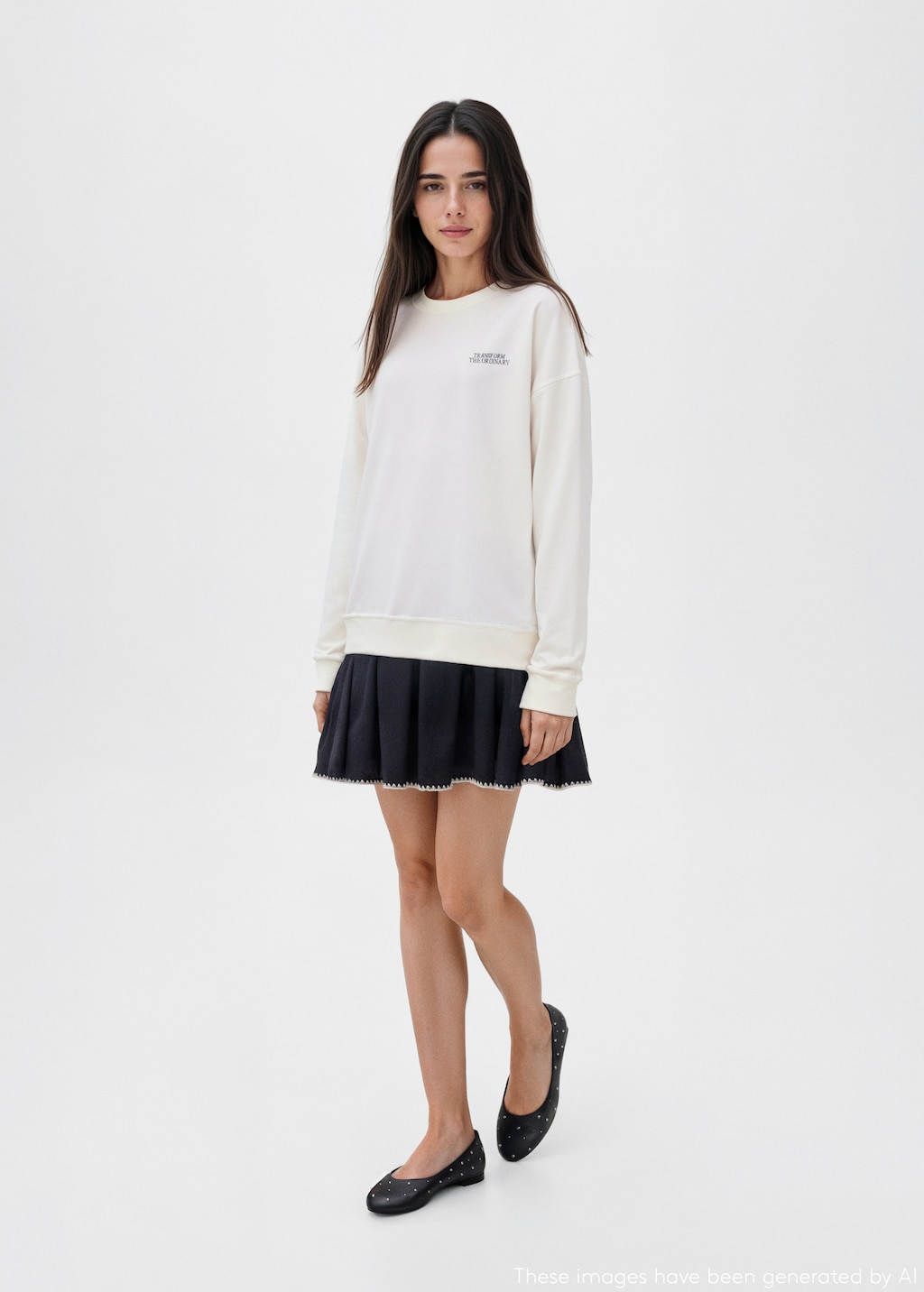 Butterfly-print sweatshirt