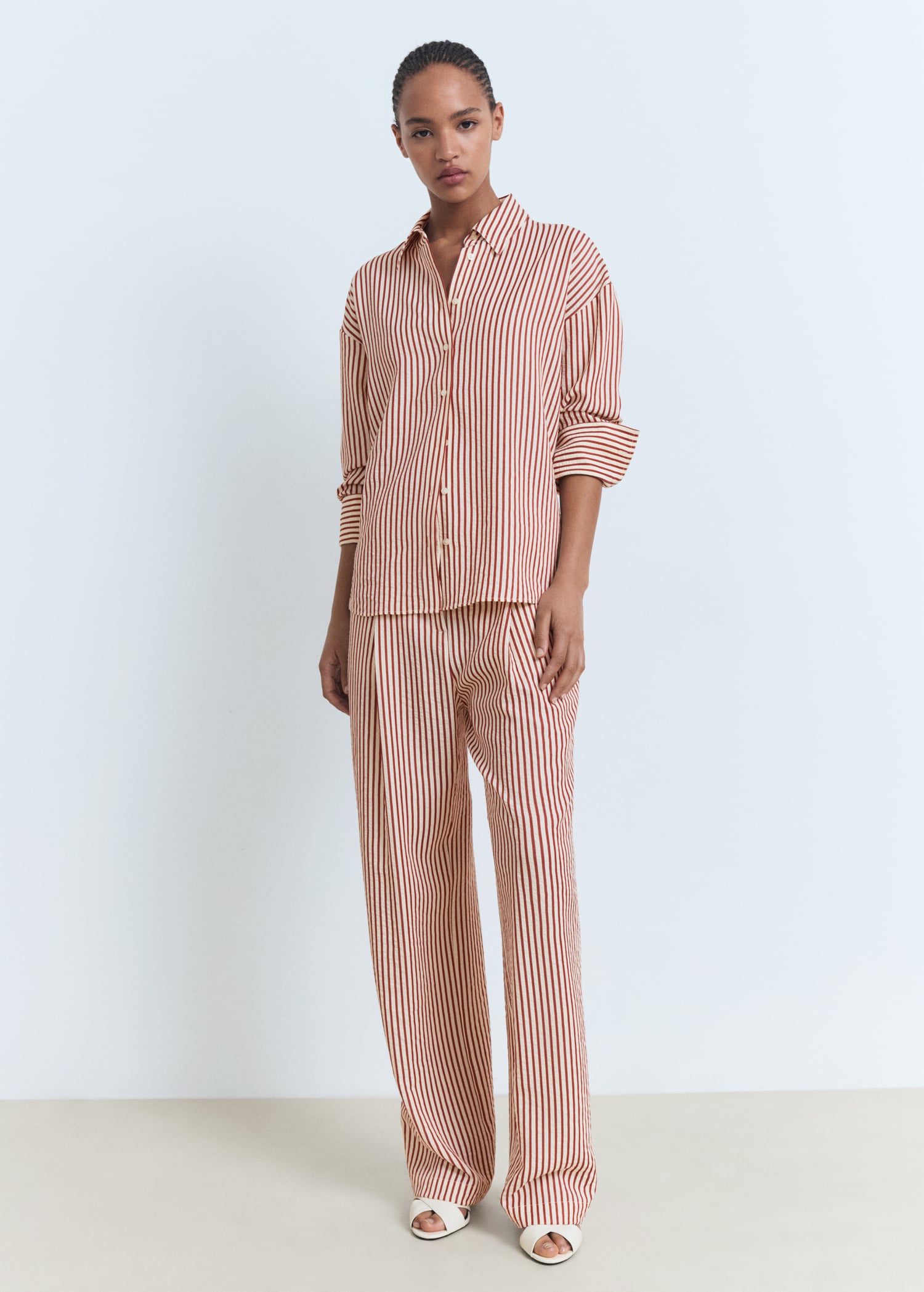 Chemise droite rayures - Plan général