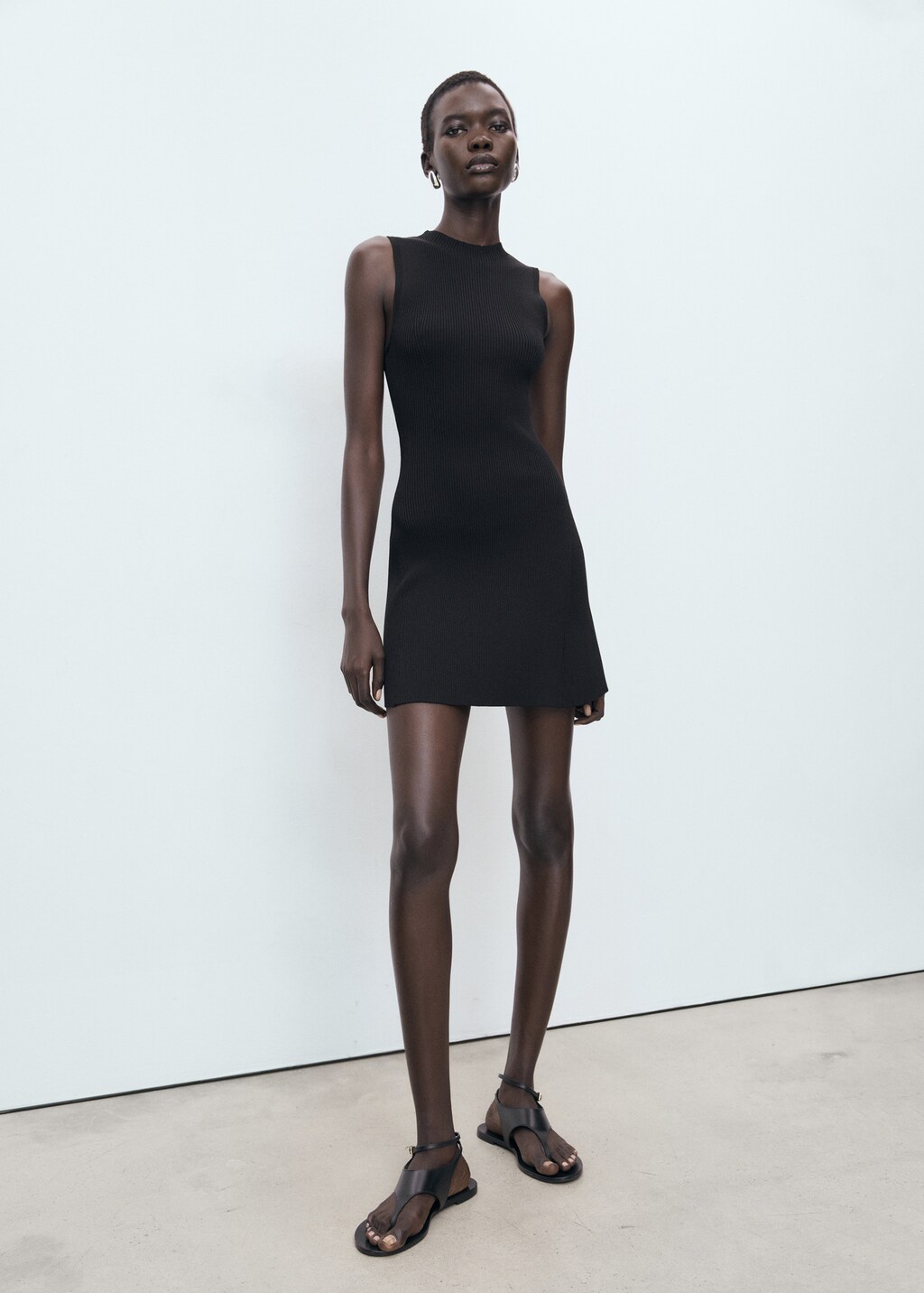 Mango Fitted sweater dress