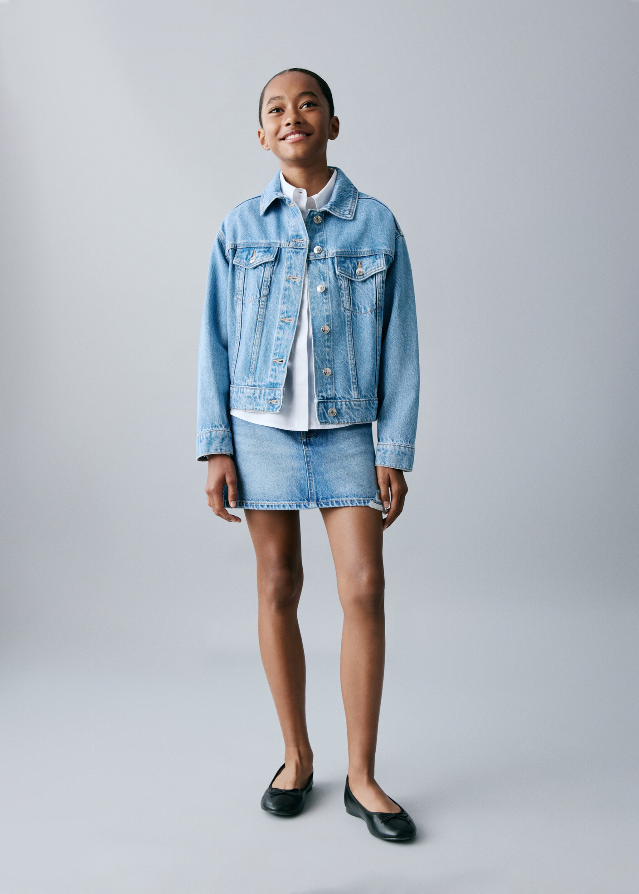 Blouson en jean essentiel - Plan général