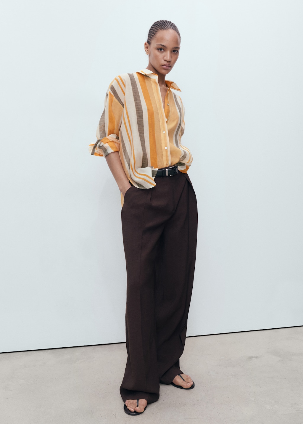 Lyocell striped shirt - image 2