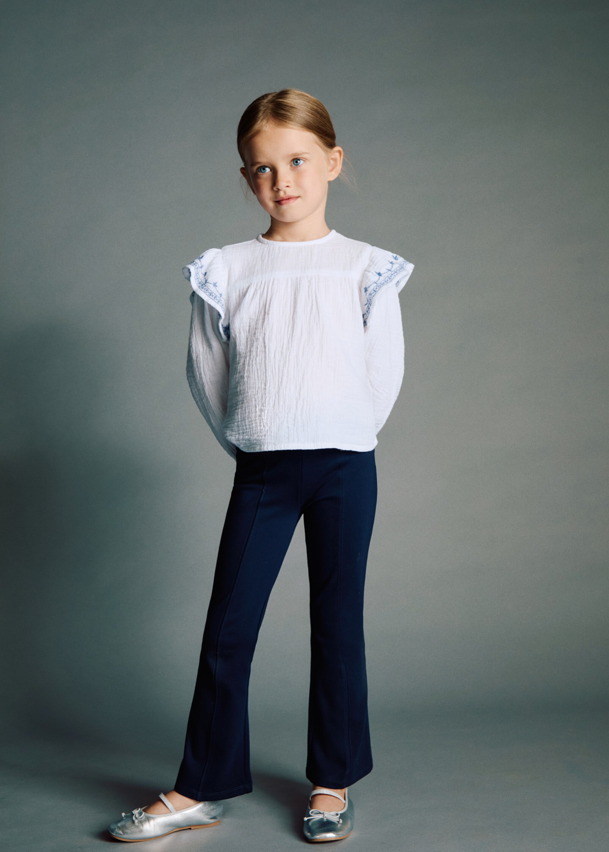 Legging flare - Plan général, Bleu marine foncé. Ref: 17073285-00.