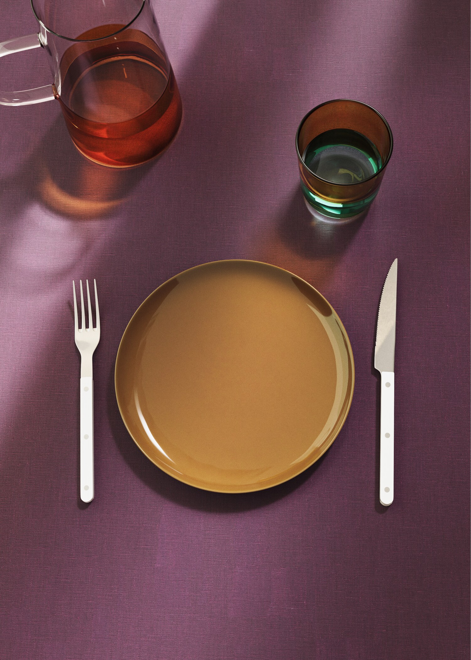Stoneware dessert plate - General plane