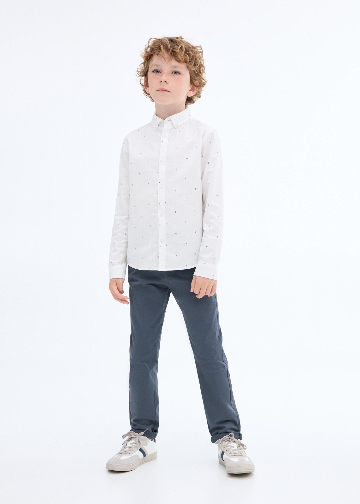 Camisa Oxford estampada - Plano geral
