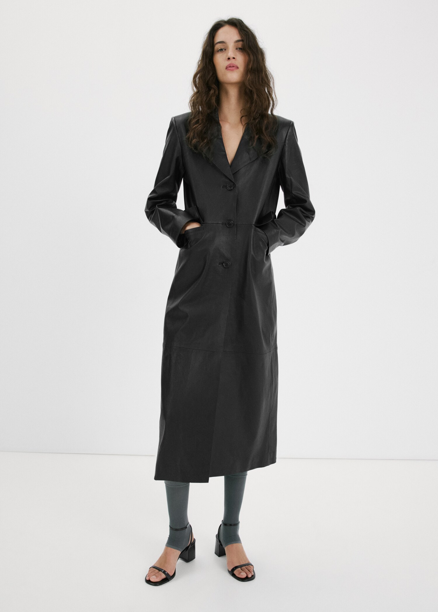 Sandalia tira tacón bloque - Plano general