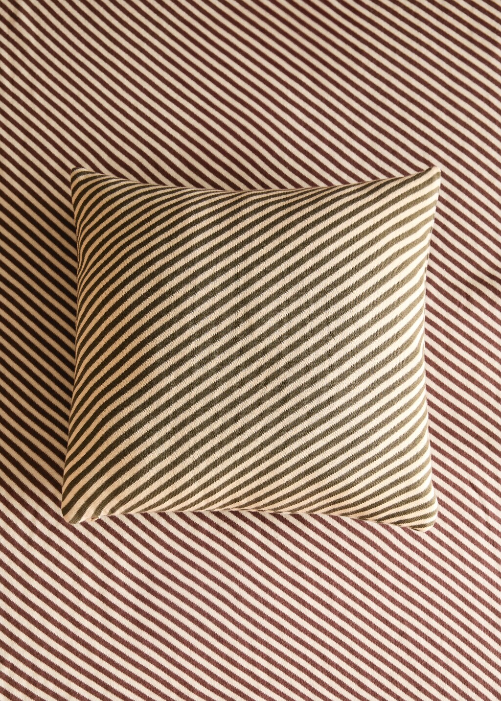 Children’s checked striped cushion cover 40x40 cm